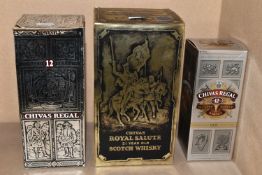 THREE BOTTLES OF CHIVAS BROTHERS WHISKY comprising one bottle of 'ROYAL SALUTE' 21 Year Old