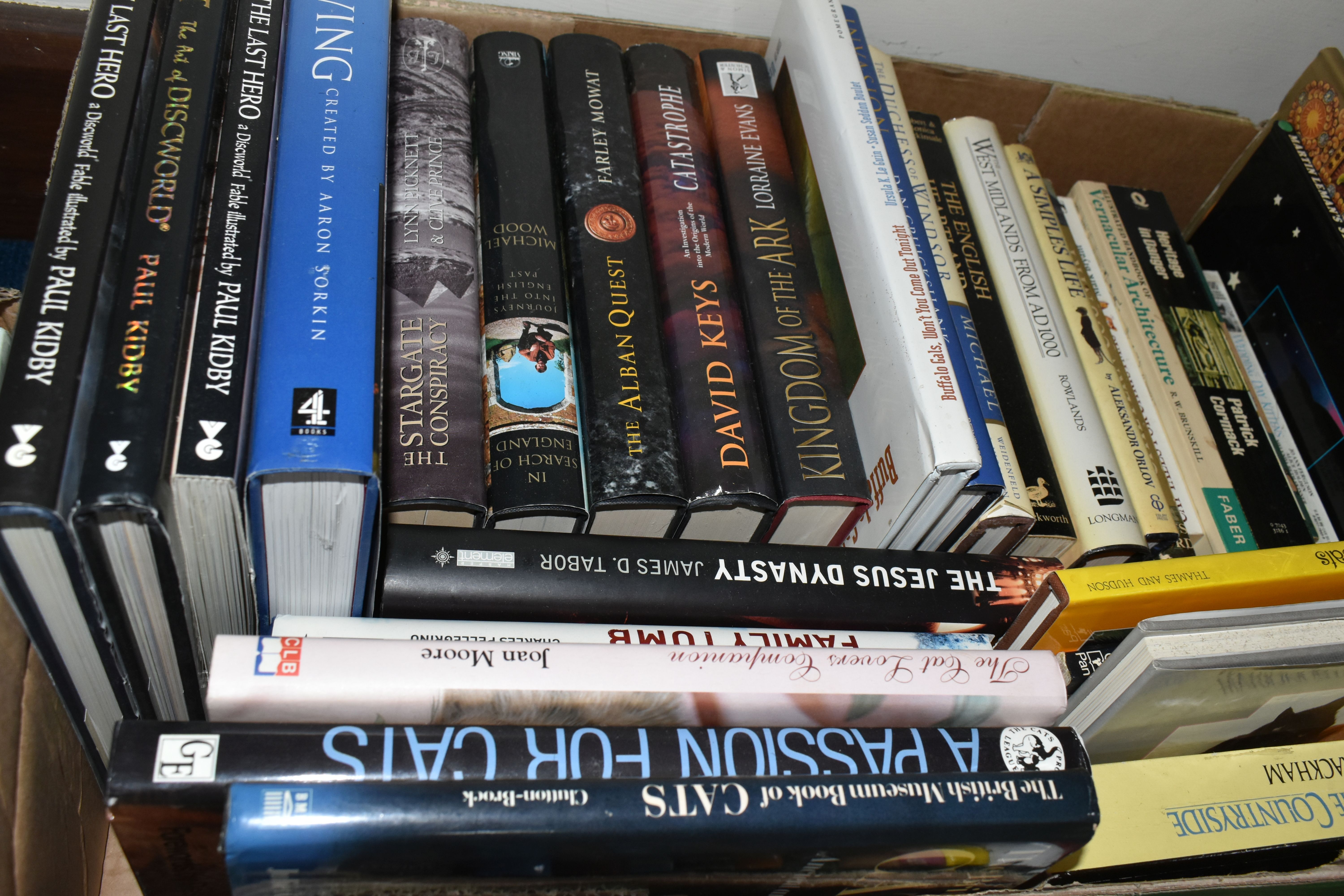 SIX BOXES OF BOOKS, approximately one hundred assorted books, to include paperbacks and hardback - Image 6 of 7