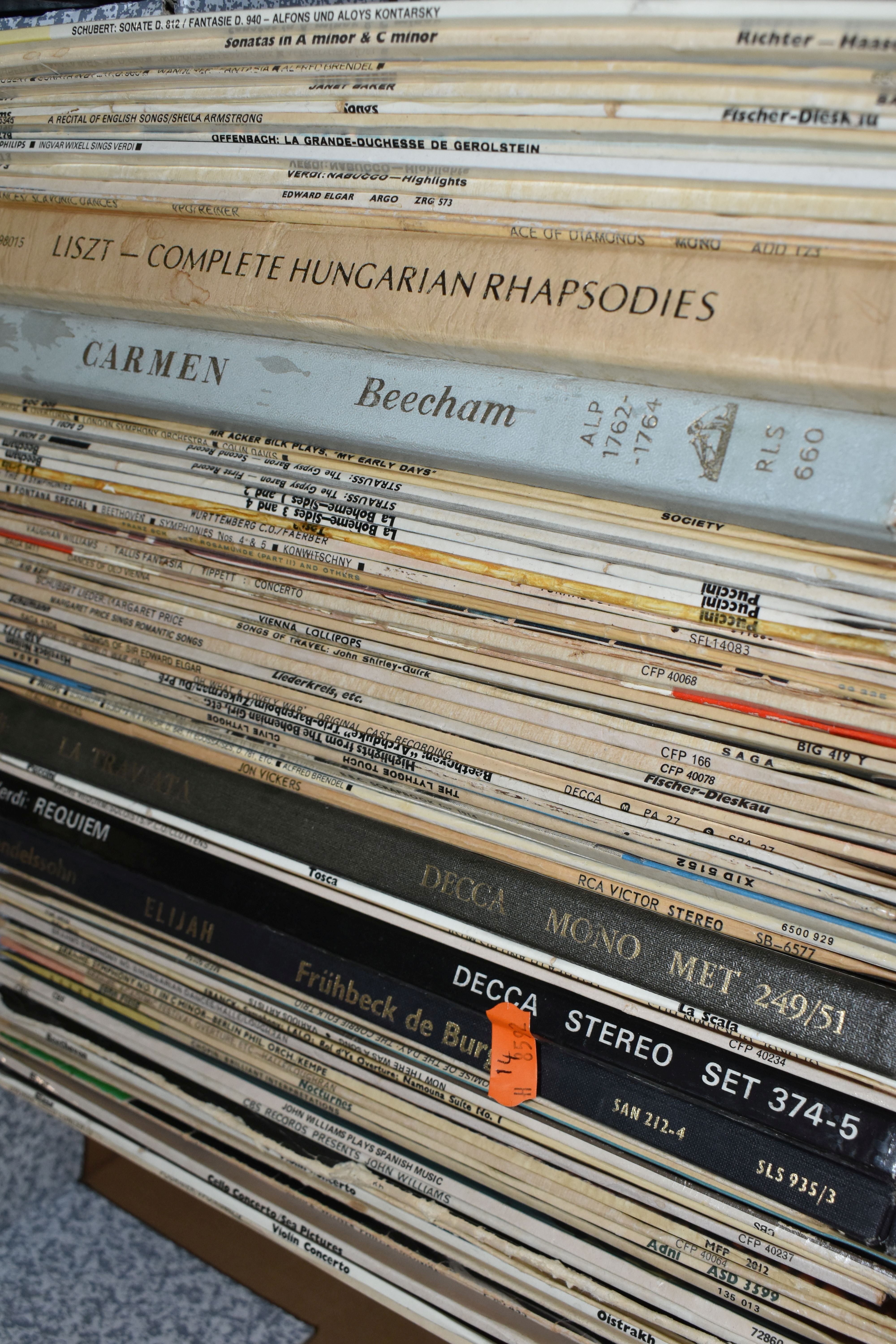 FOUR BOXES OF RECORDS, over two hundred LPs, mainly classical with some easy listening, composers to - Image 4 of 5