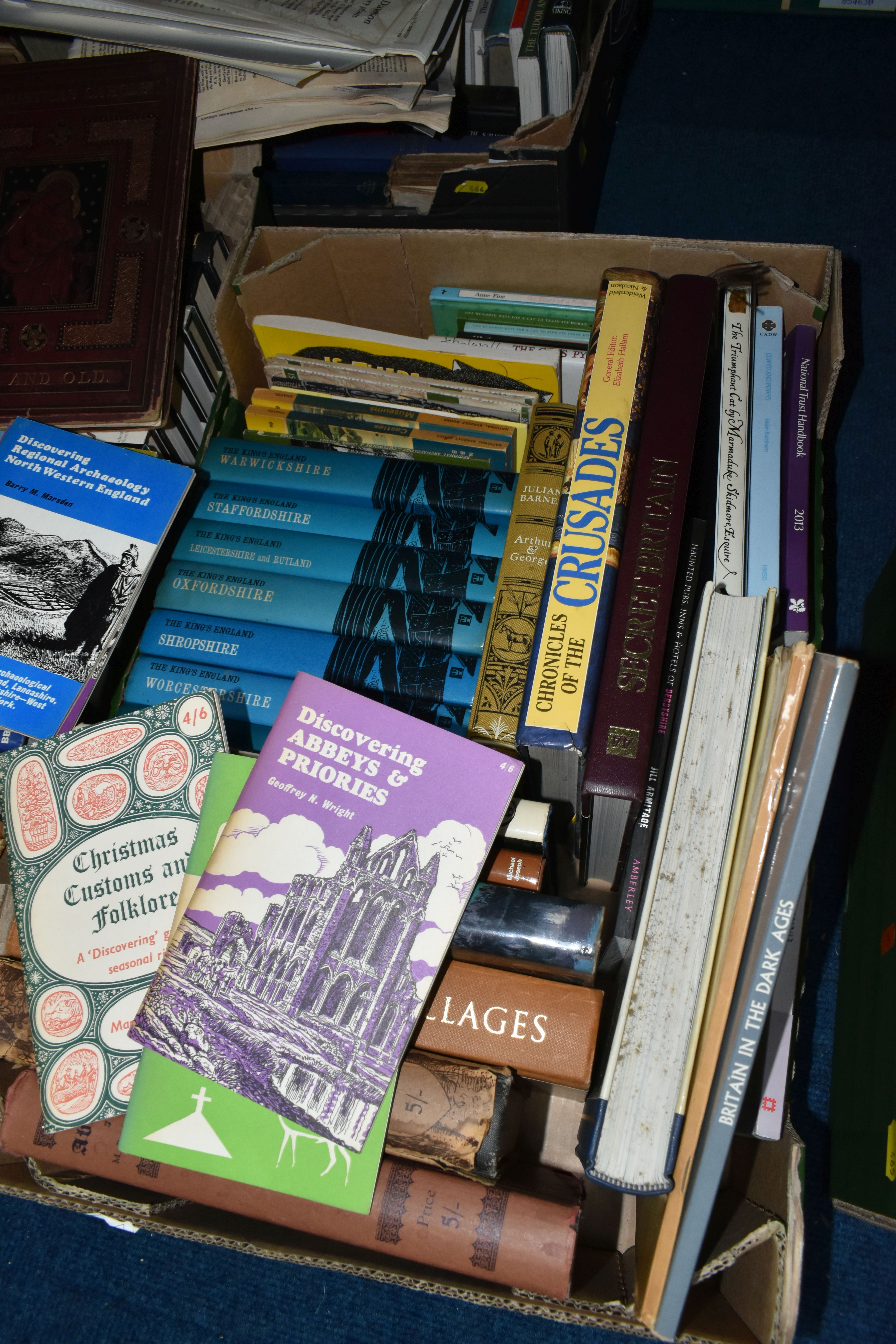 SIX BOXES OF BOOKS, over one hundred books, to include mostly British history, architectural - Image 5 of 7