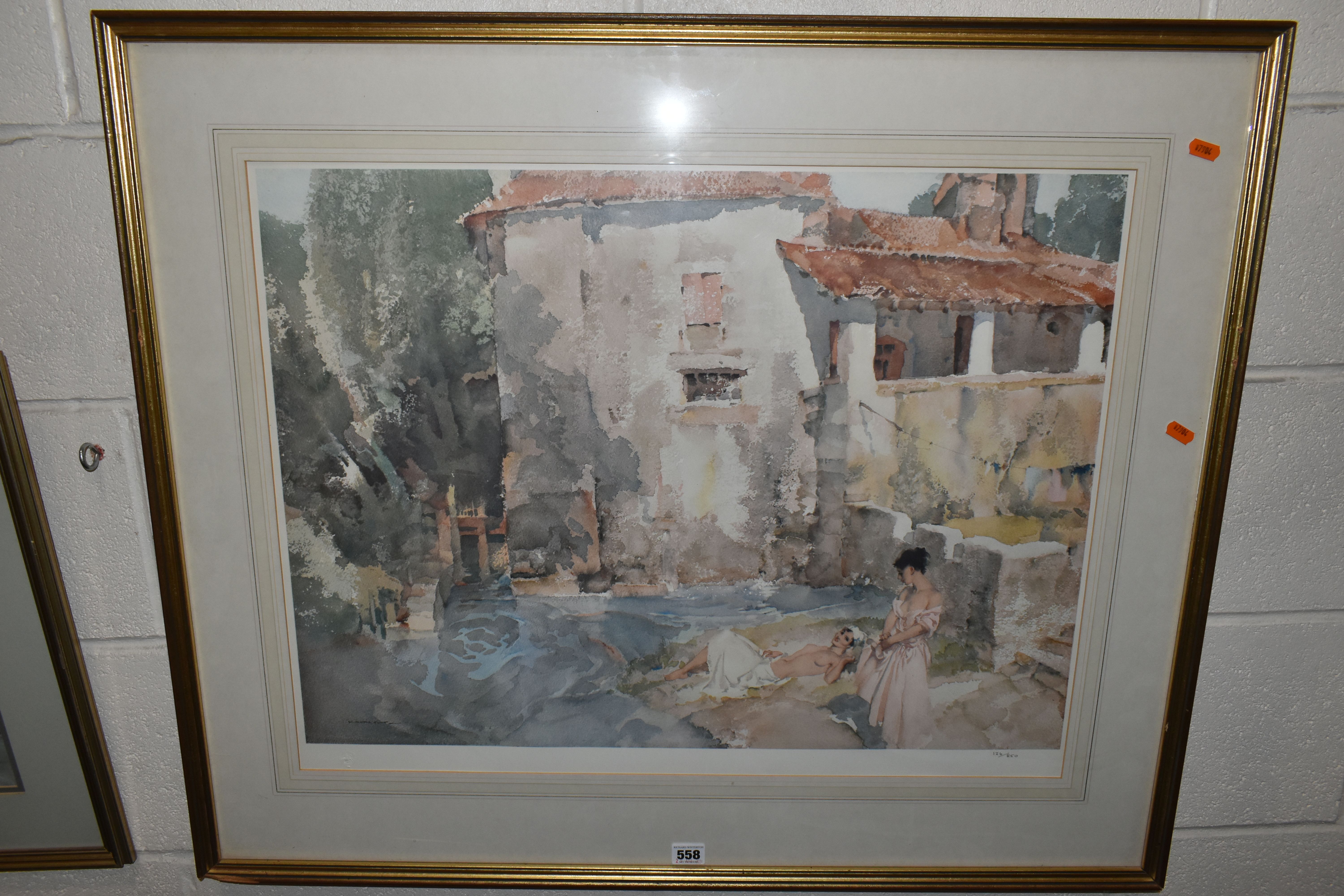 A SMALL QUANTITY OF PICTURES AND PRINTS ETC, to include a William Russell Flint limited edition - Image 2 of 7