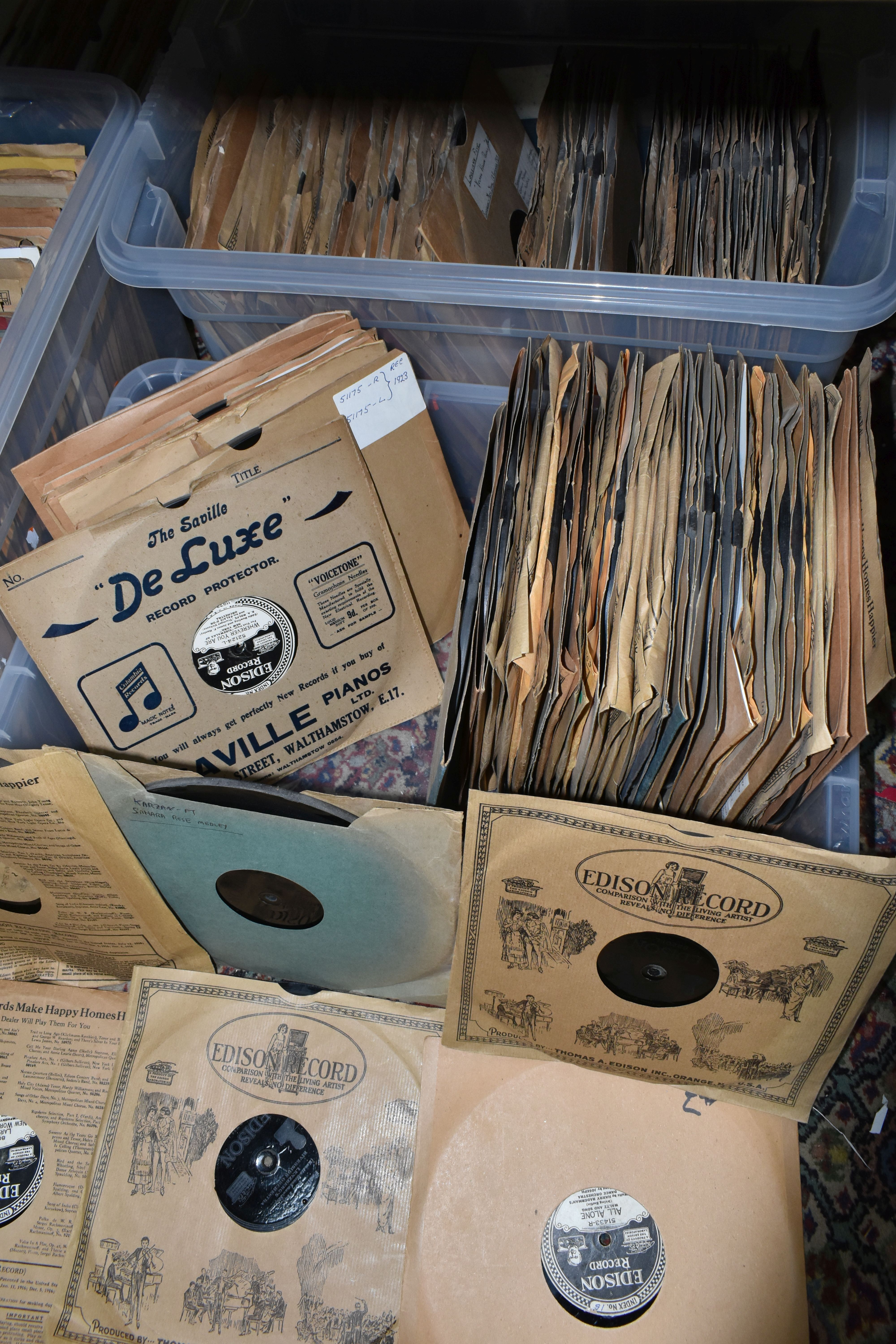 THREE BOXES OF EDISON DISC RECORDS, styles include jazz, ragtime, music hall etc - Image 4 of 6