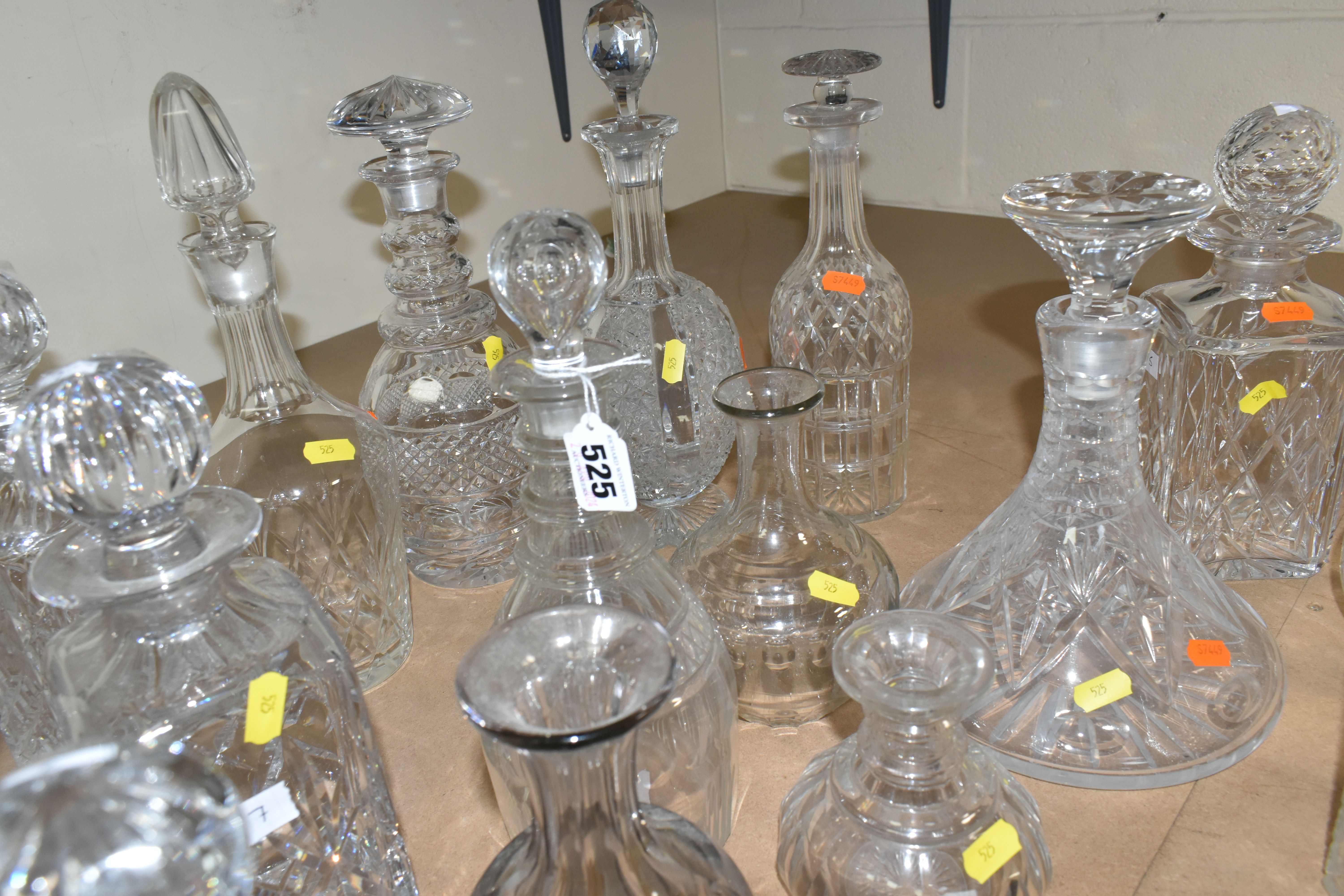 TWENTY-THREE LATE 19TH / MID 20TH CENTURY DECANTERS, to include a number of reproductions of earlier - Image 6 of 7