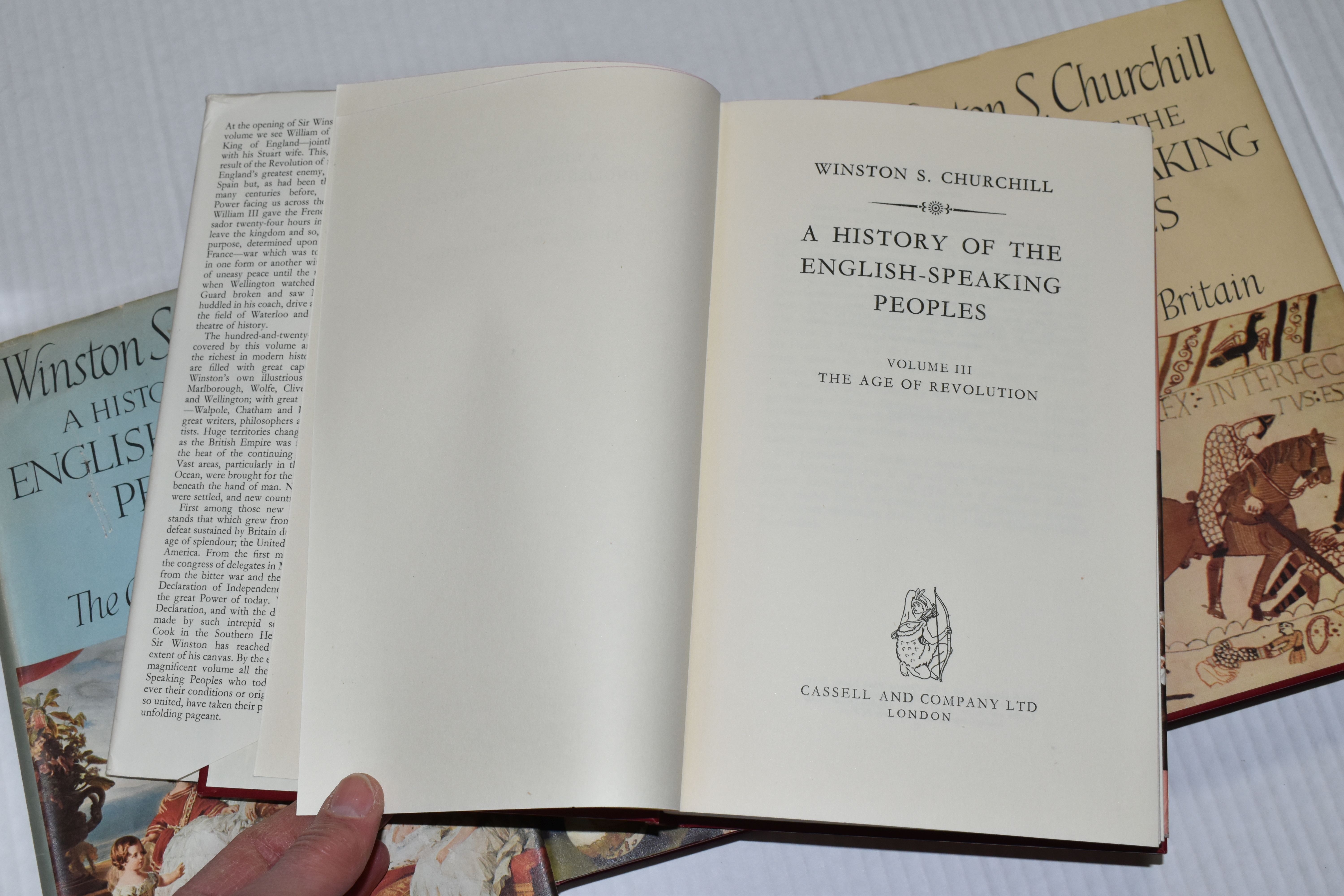 CHURCHILL; Winston S, A History Of The English-Speaking Peoples 1st Editions, in four volumes, 1) - Image 9 of 14