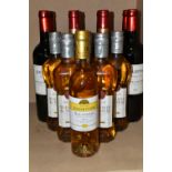 WINE, Fourteen Bottles of French red and white wines comprising six bottles of DOURTHE RESERVE