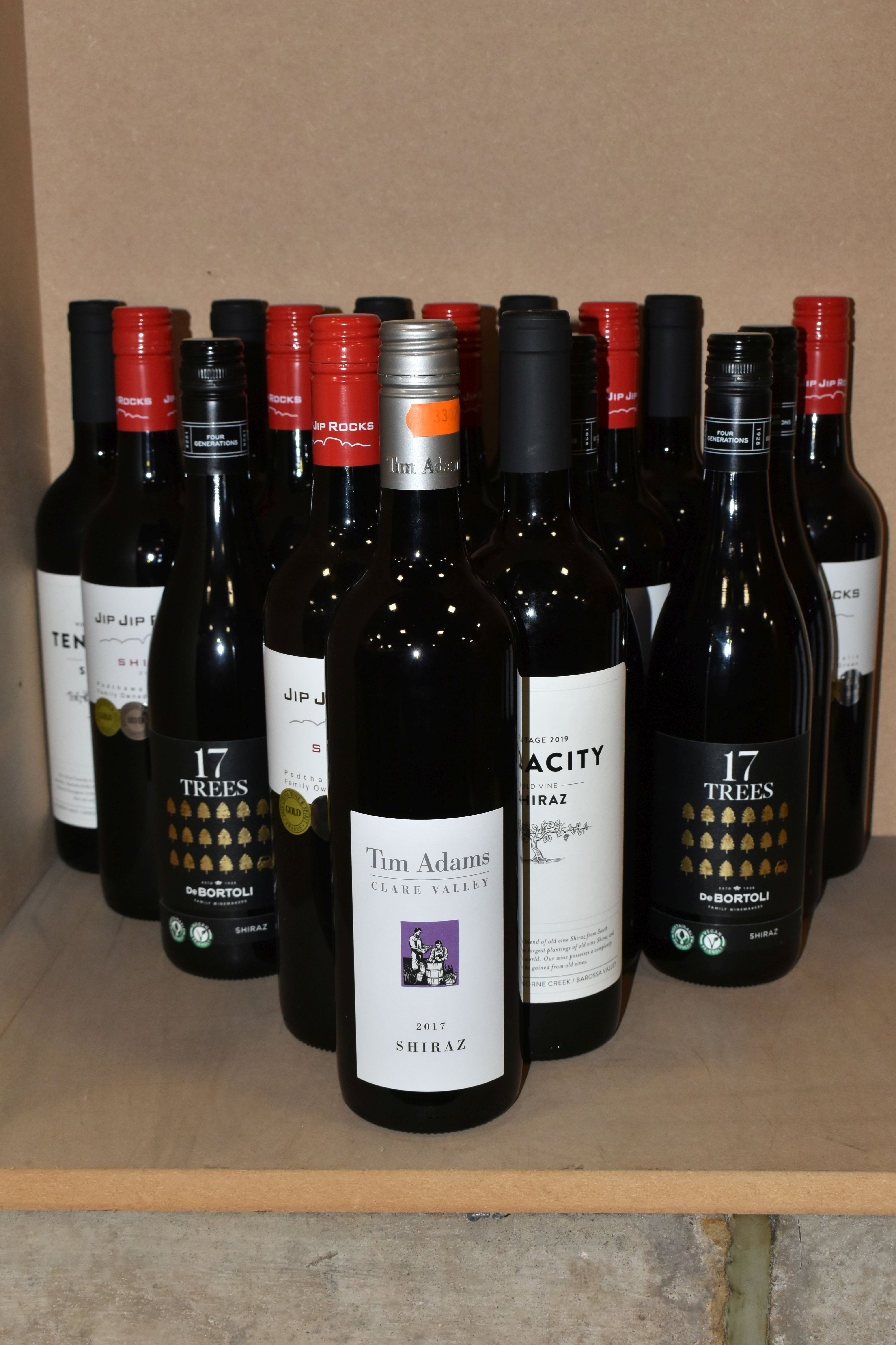 WINE, Eighteen Bottles of Australian Wine comprising six bottles of TENACITY OLD VINE SHIRAZ 2019,