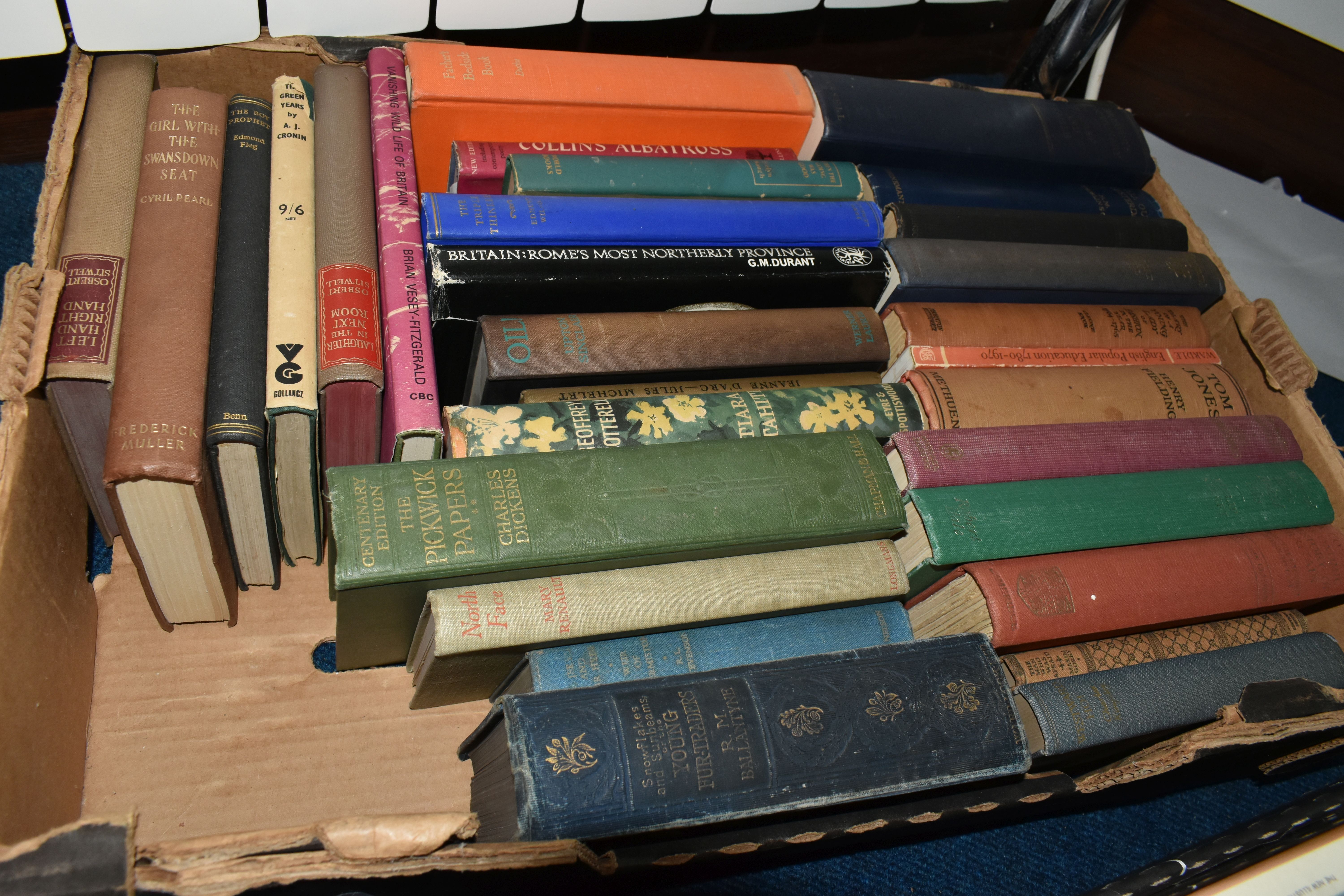 FOUR BOXES OF BOOKS, containing over 130 miscellaneous titles in hardback and paperback formats, - Image 6 of 6