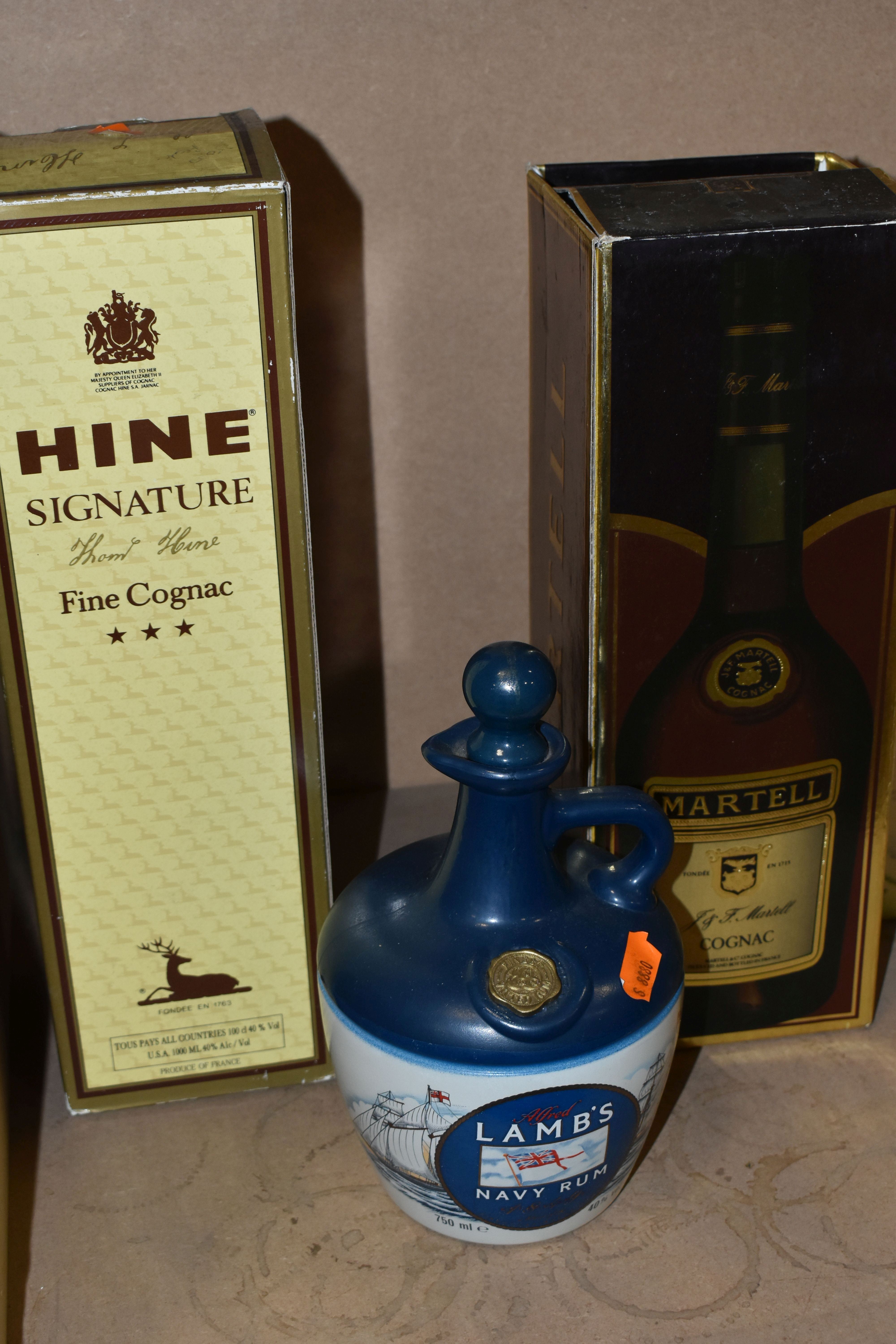 ALCOHOL, a collection of assorted alcohol comprising one bottle of Hine 'Signature' *** Fine Cognac, - Image 2 of 5