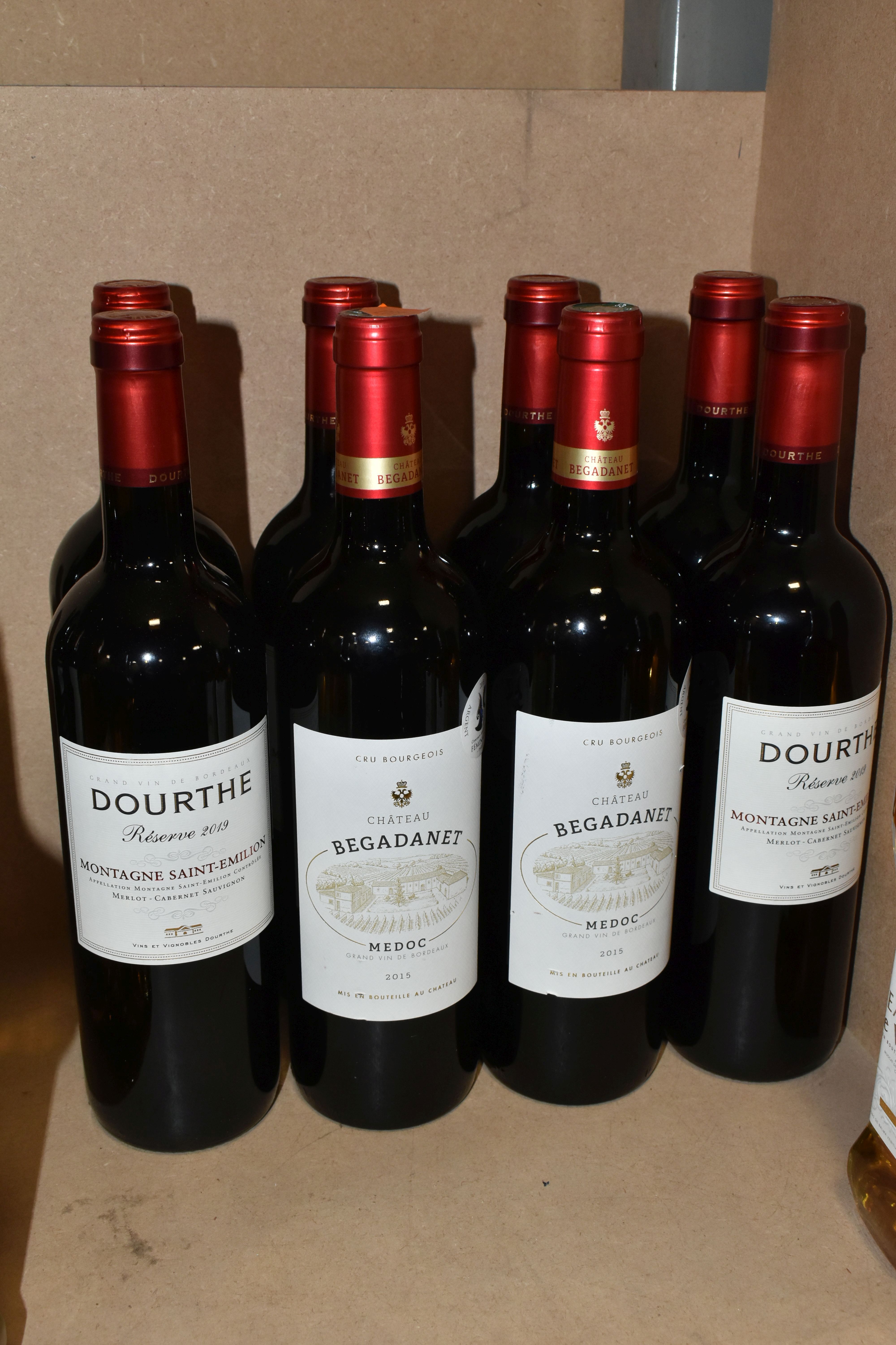 WINE, Fourteen Bottles of French red and white wines comprising six bottles of DOURTHE RESERVE - Image 3 of 4