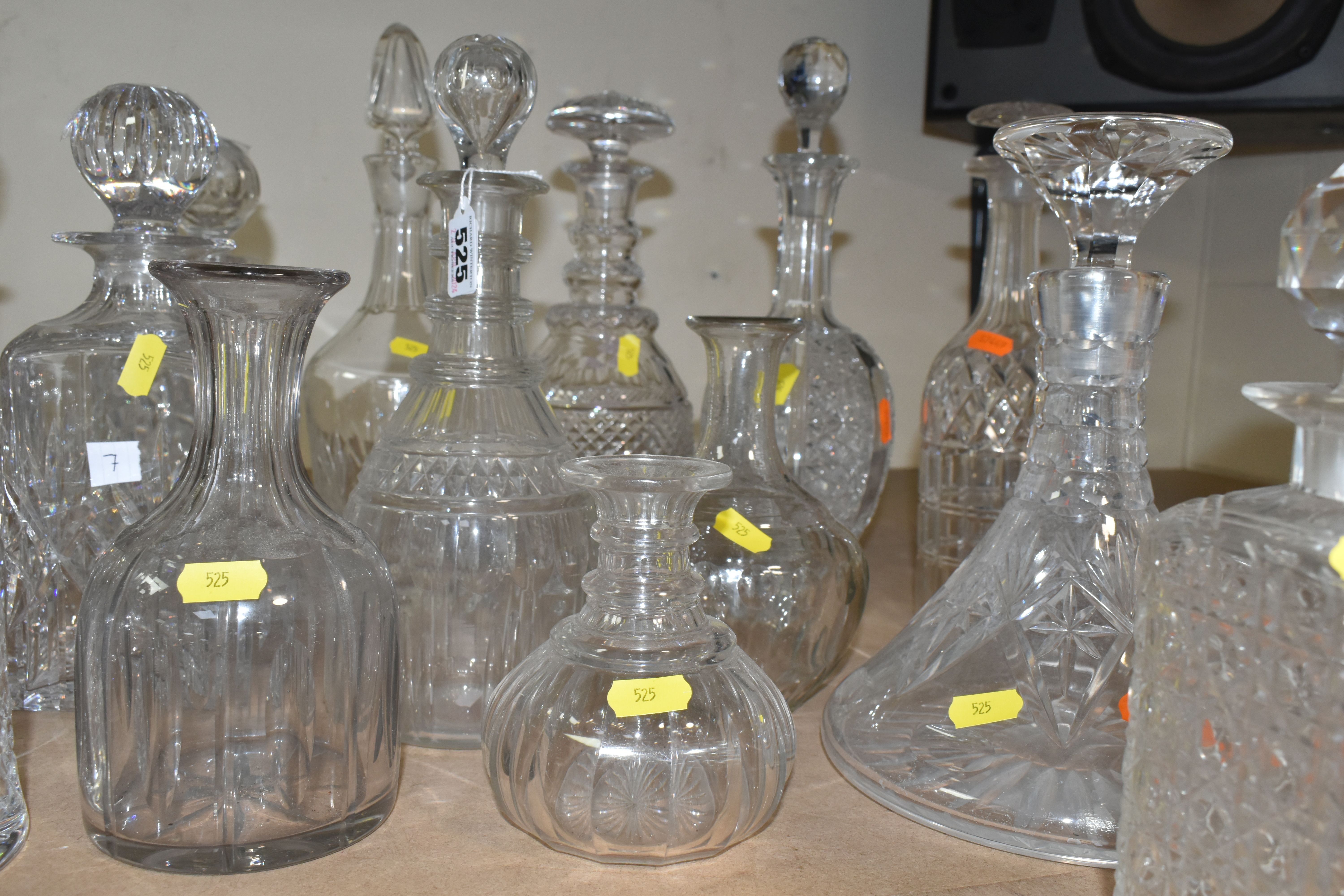 TWENTY-THREE LATE 19TH / MID 20TH CENTURY DECANTERS, to include a number of reproductions of earlier - Image 3 of 7