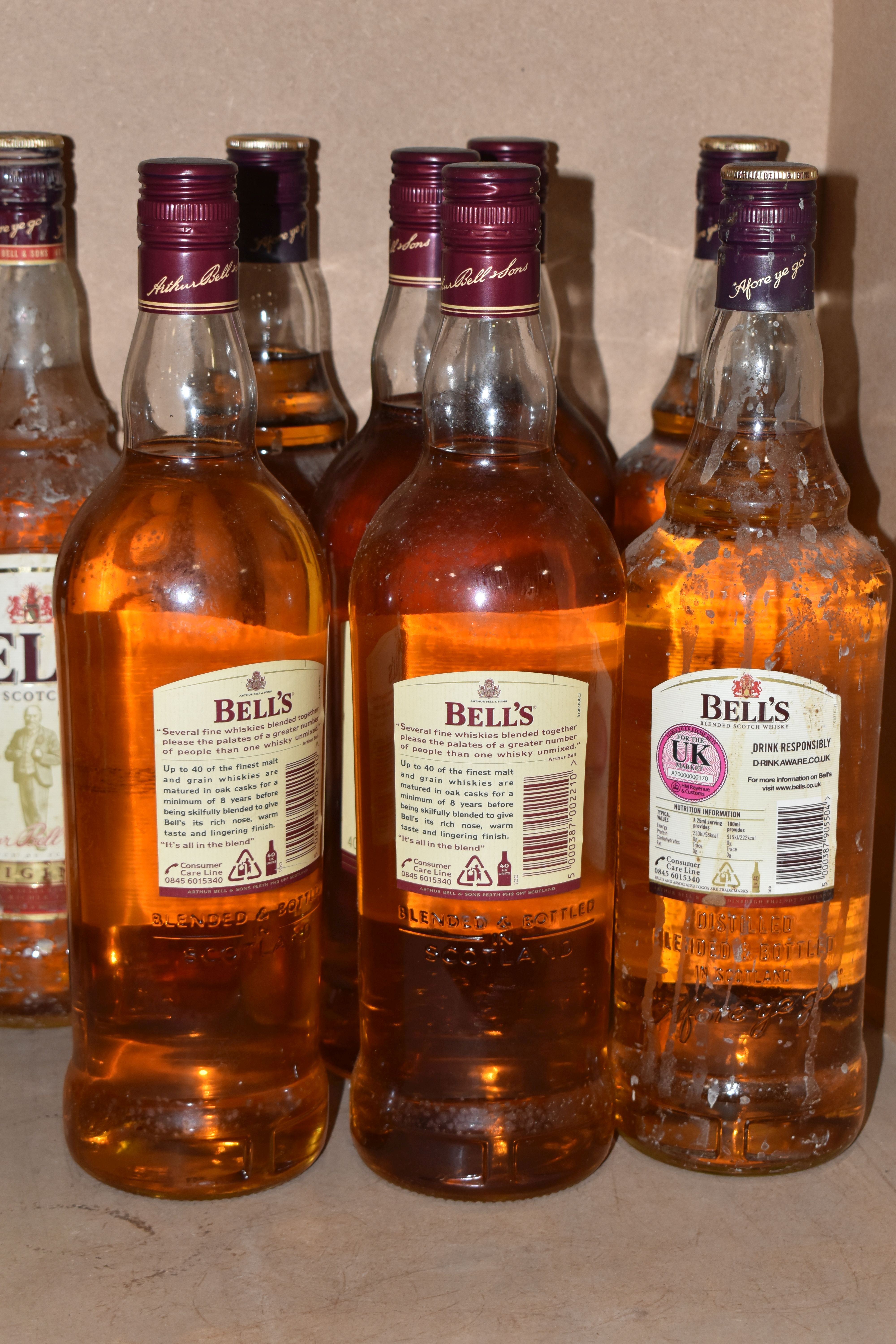 WHISKY, Eight 1 Litre Bottles of BELL'S Scotch Whisky, 40% vol. seals intact (Please note: all - Image 2 of 3
