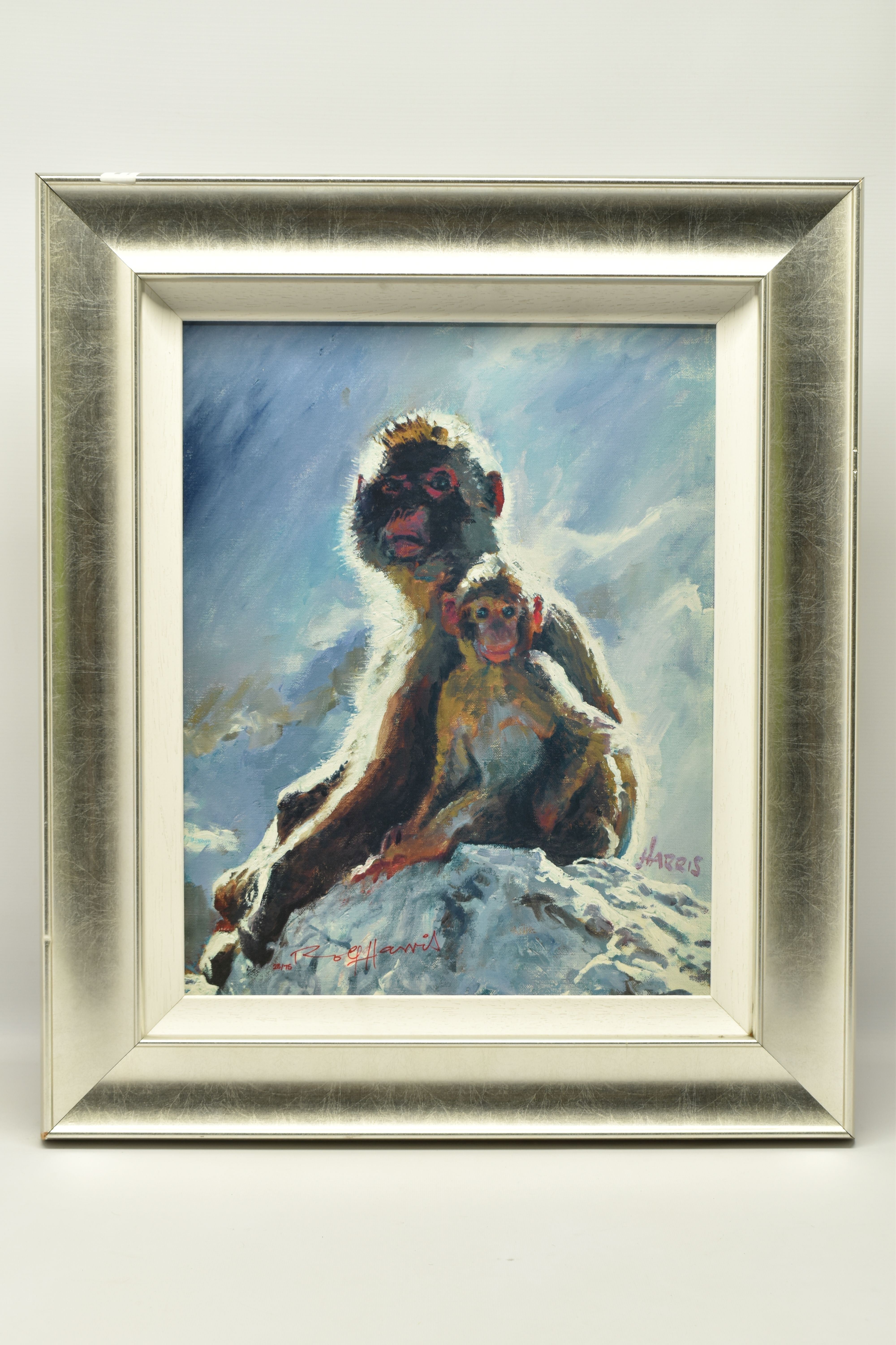 ROLF HARRIS (AUSTRALIA 1930-2023) 'BACKLIT BABOONS - GIBRALTAR', a signed limited edition print on