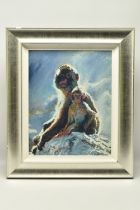 ROLF HARRIS (AUSTRALIA 1930-2023) 'BACKLIT BABOONS - GIBRALTAR', a signed limited edition print on