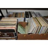 FOUR BOXES OF RECORDS, over two hundred LPs, mainly classical with some easy listening, composers to