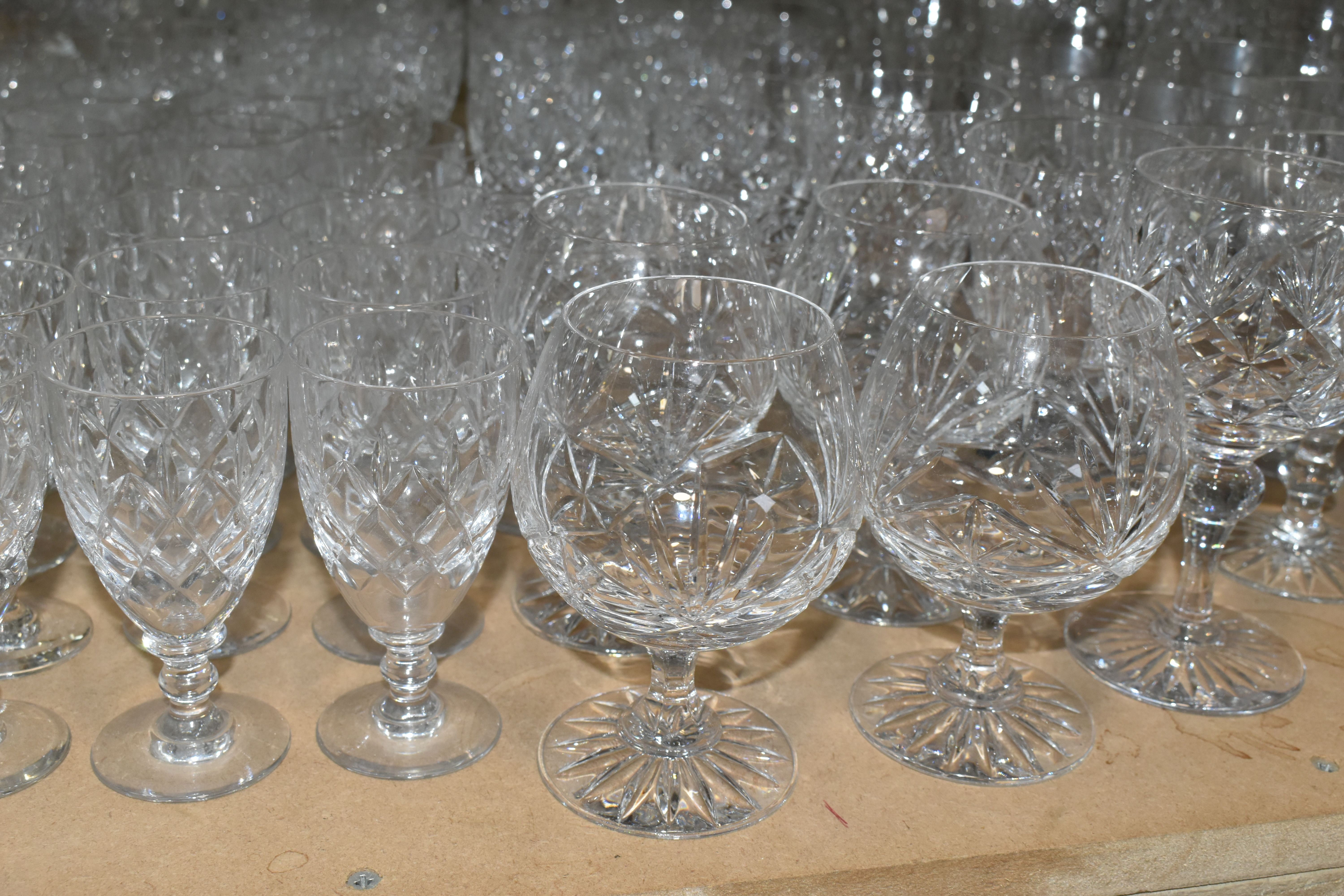 A SELECTION OF CUT GLASS DRINKING GLASSES, to include sets of Webb Corbett and Tutbury Crystal, - Image 9 of 10