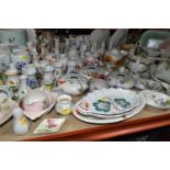 A LARGE QUANTITY OF RADFORD WARE, comprising butter dishes, salt and pepper shakers, bud vases,