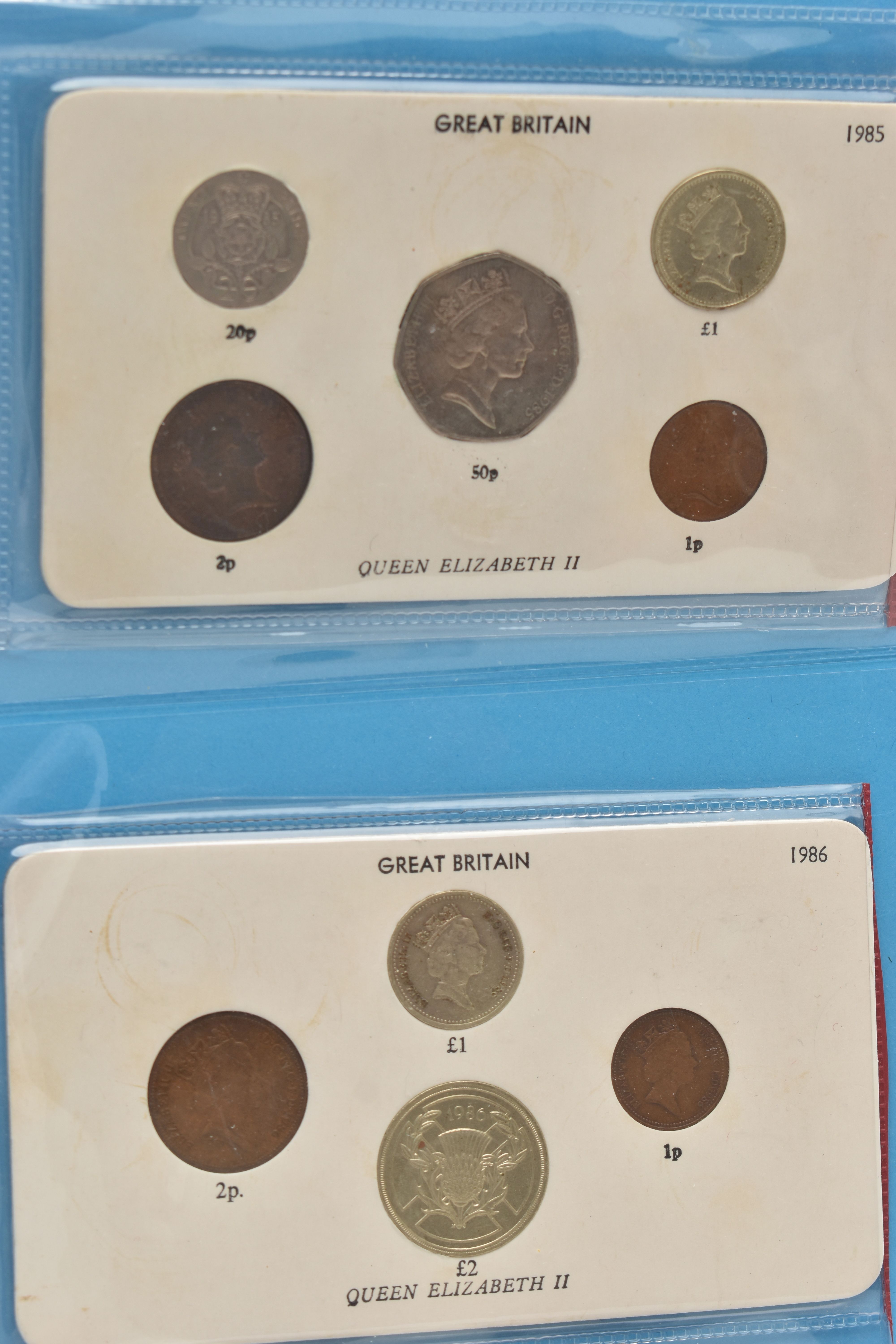 TWO COIN ALBUMS OF UK COINAGE FROM 1974-2018, to include Two Pound coins, Fifty Pence coins, with - Image 2 of 8