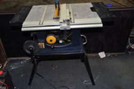 A PERFORMANCE PRO CLM1500TSS TABLE SAW with built in stand, two extension wing, parallel guide (