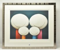 DOUG HYDE (BRITISH 1972) 'THE FAMILY', a signed export edition print on paper depicting four smiling
