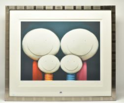 DOUG HYDE (BRITISH 1972) 'THE FAMILY', a signed export edition print on paper depicting four smiling