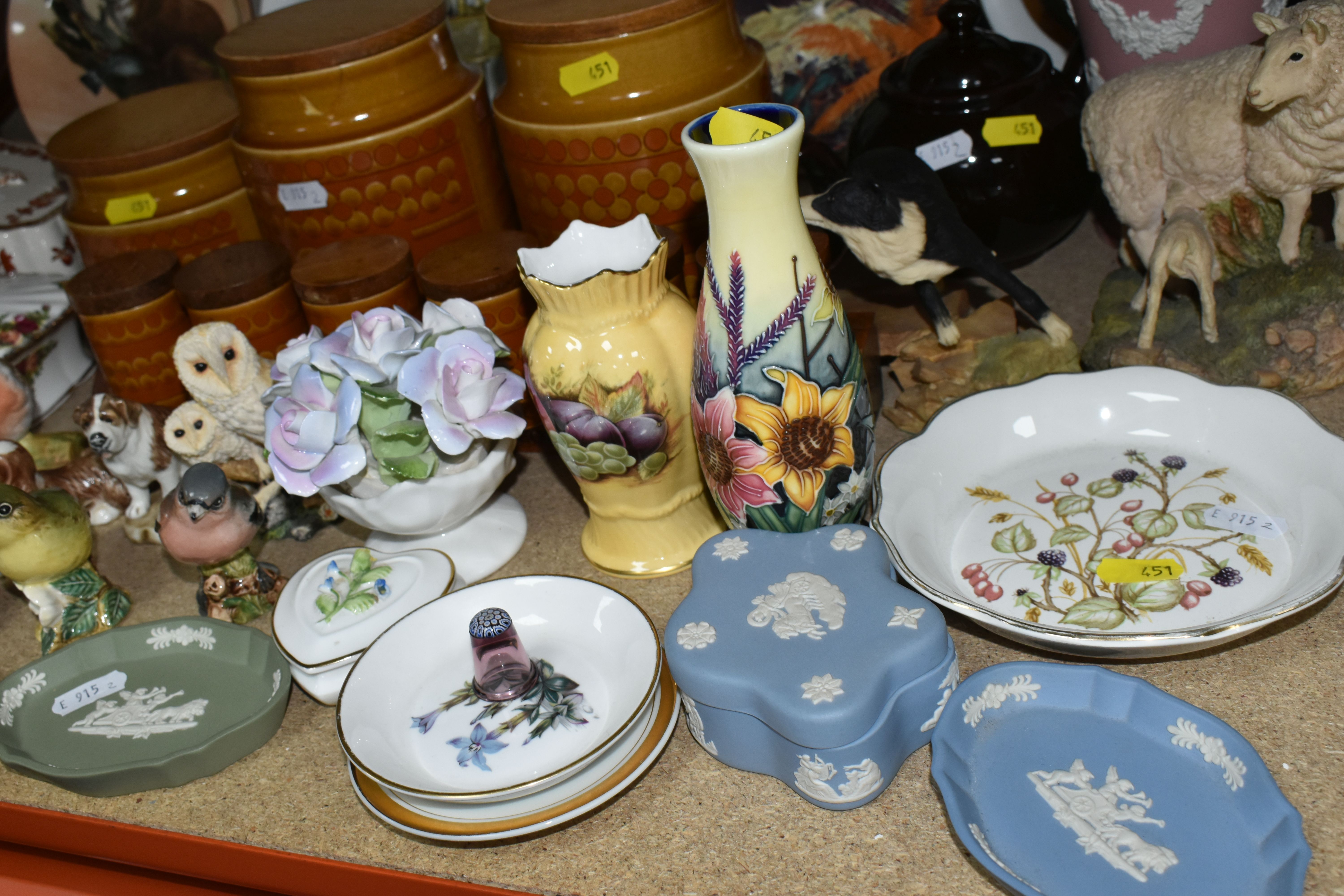 A QUANTITY OF NAMED CERAMICS, comprising three miniature Coalport Ladies 'Lady Lilian', Carrie, Lady - Image 6 of 8