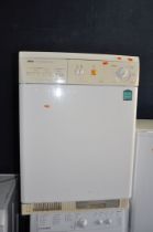 A ZANUSSI TCS683W CONDENSER DRYER width 60cm depth 60cm height 85cm (PAT pass and working but