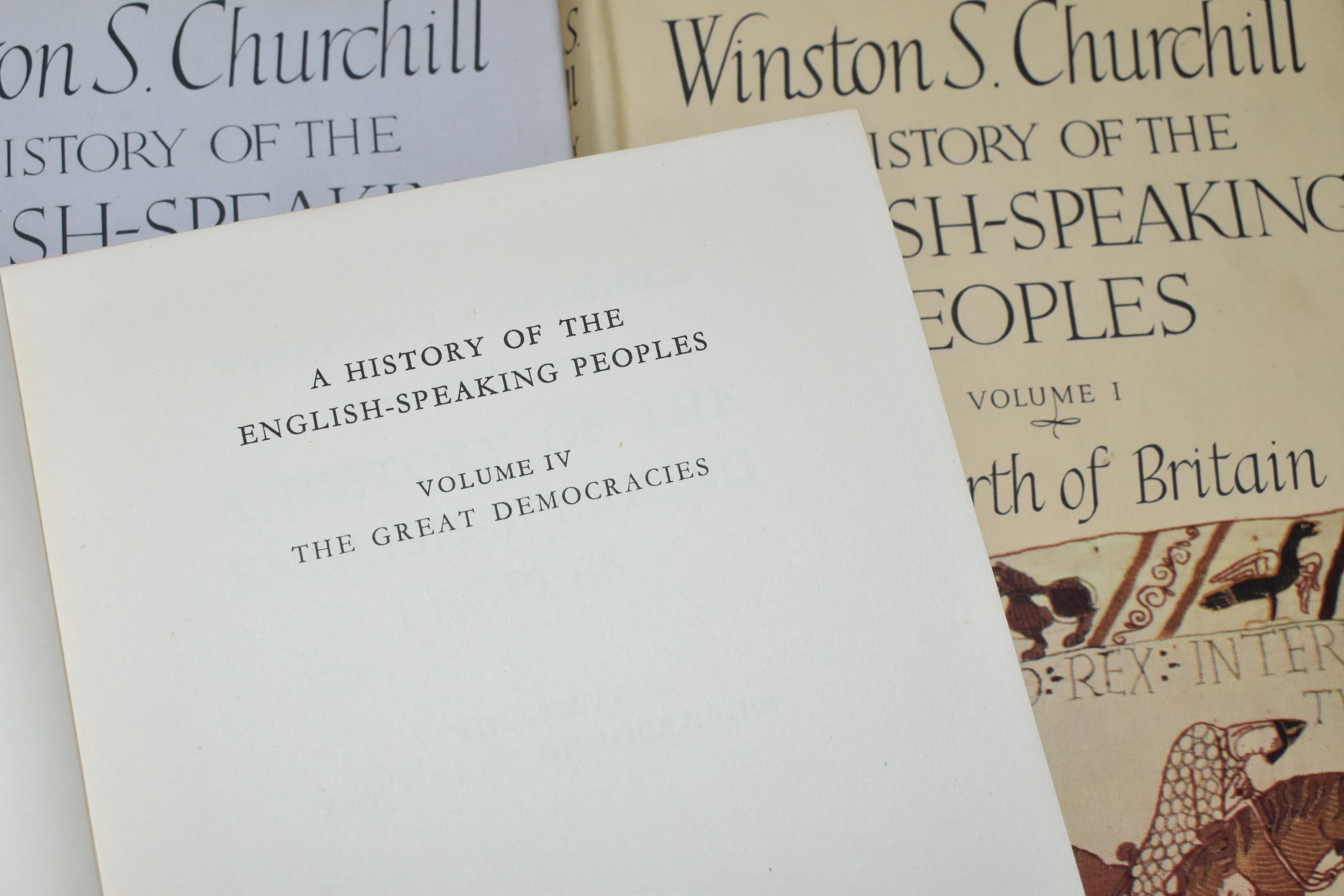 CHURCHILL; Winston S, A History Of The English-Speaking Peoples 1st Editions, in four volumes, 1) - Image 12 of 14