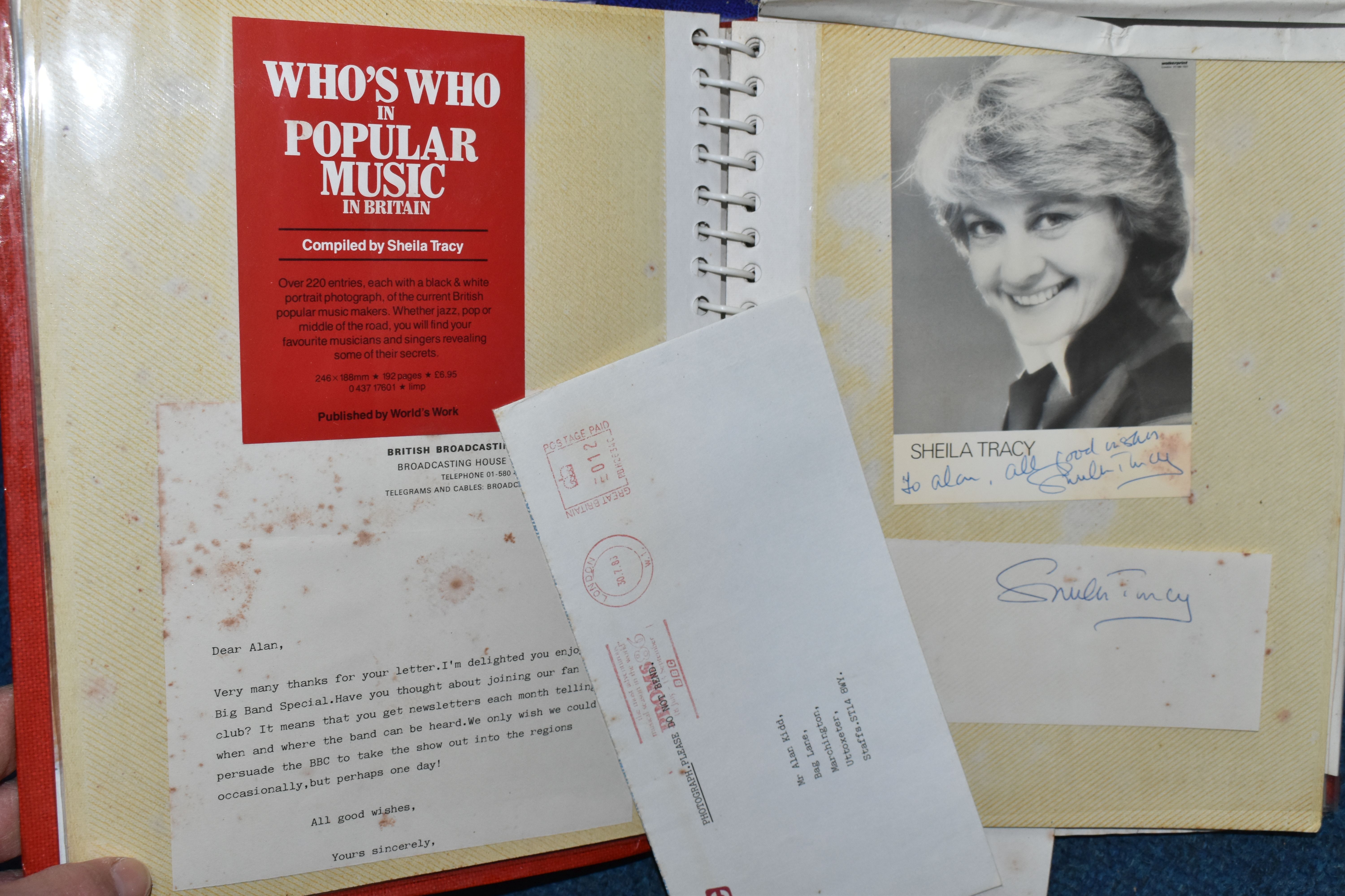 A BOX OF AUTOGRAPHS, in six adhesive albums, mainly signed studio cards and photographs, early - Image 16 of 17