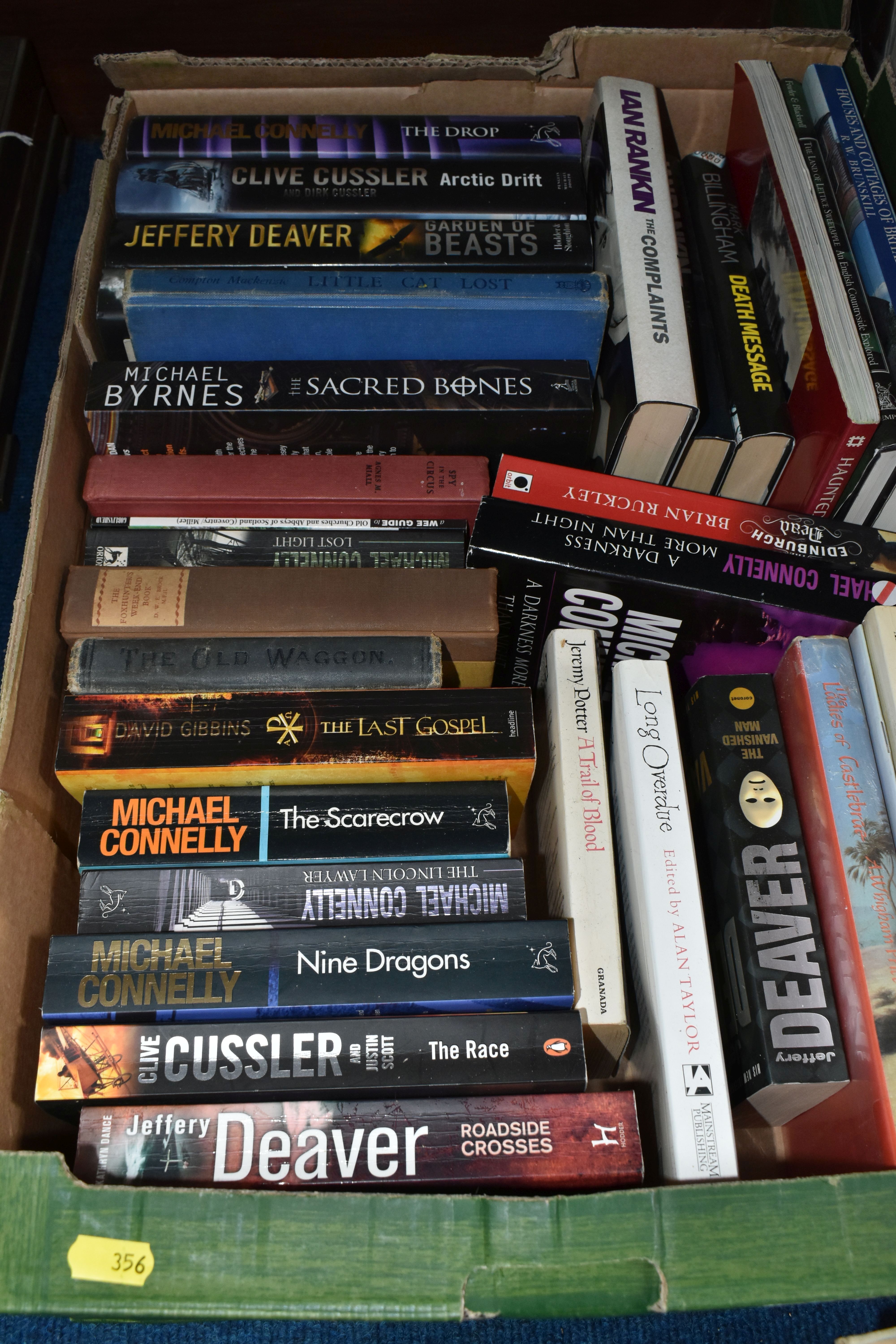 SIX BOXES OF BOOKS, approximately one hundred assorted books, to include paperbacks and hardback - Image 2 of 7