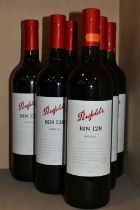 WINE, Six Bottles of PENFOLDS BIN 128 SHIRAZ COONAWARA 2009 (Aus) 14% vol. 750ml, all seal intact