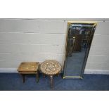 AN ANGLO INDIAN MAHAL STYLE OCCASIONAL TABLE, depicting birds and foliate decoration, diameter