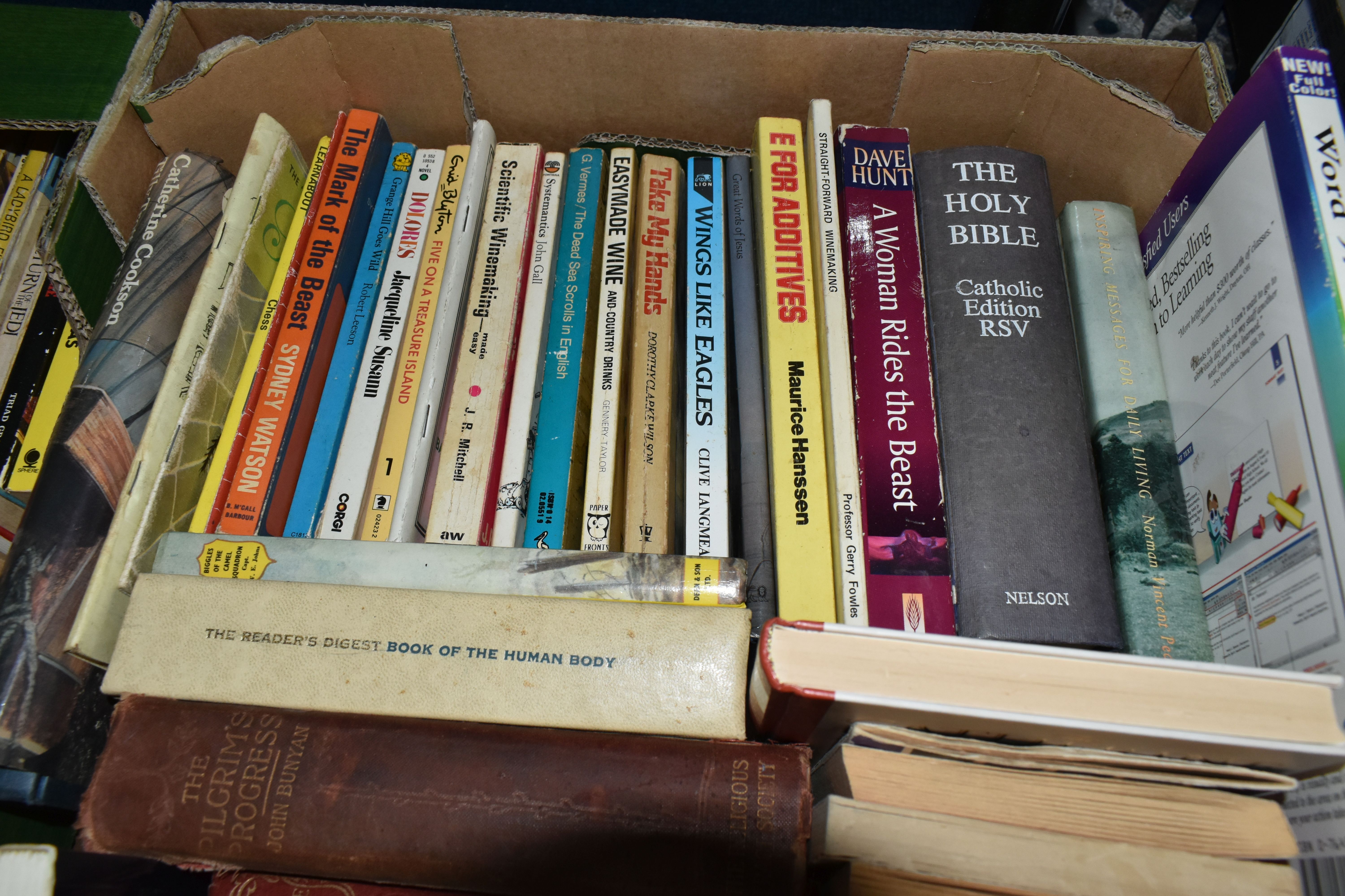 FOUR BOXES OF BOOKS, approximately one hundred and fifty titles in hardback and paperback formats, - Image 7 of 7