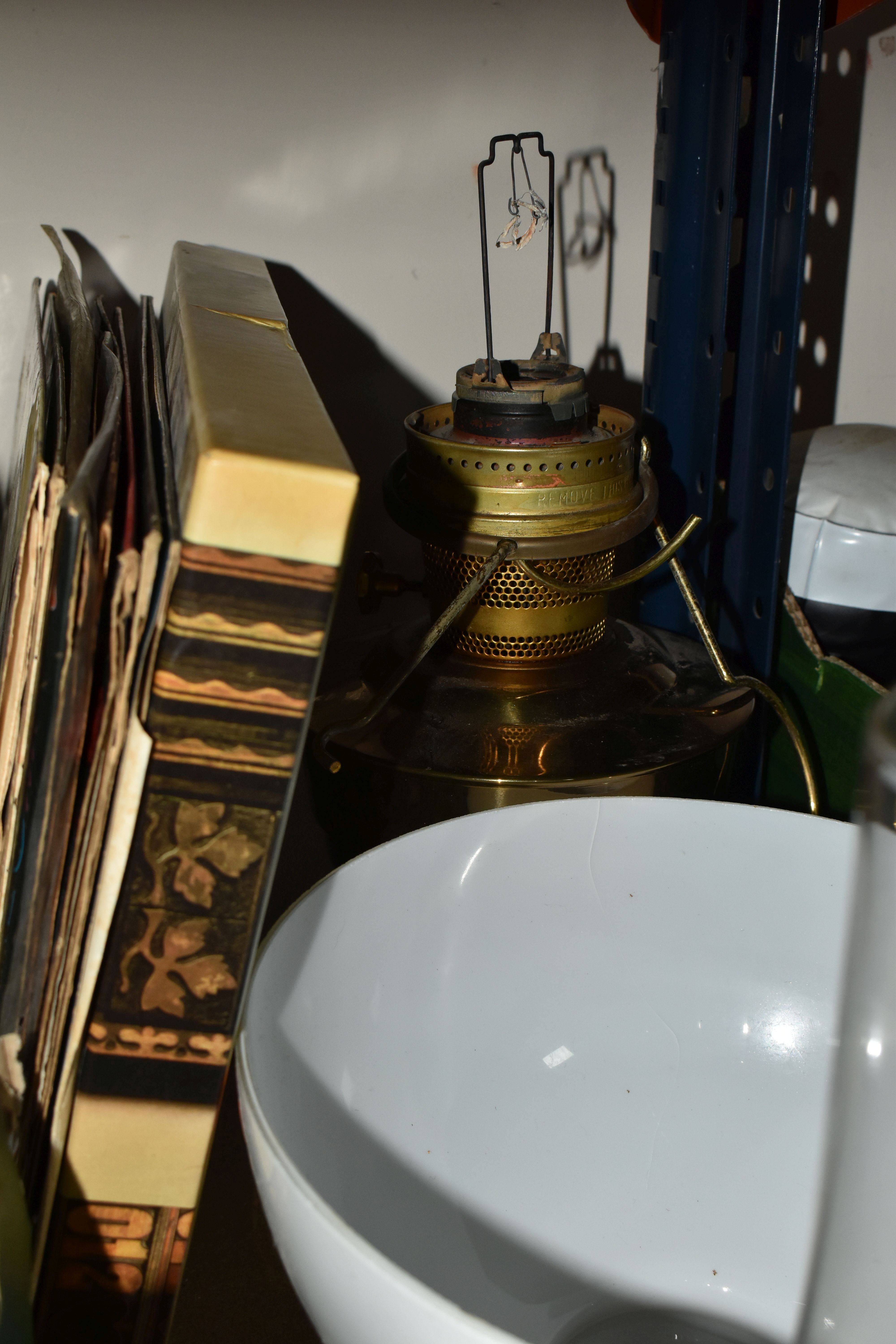 THREE BOXES AND LOOSE MISCELLANEOUS SUNDRIES, to include a boxed Bladon blow lamp, a boxed Smiths ' - Image 9 of 11