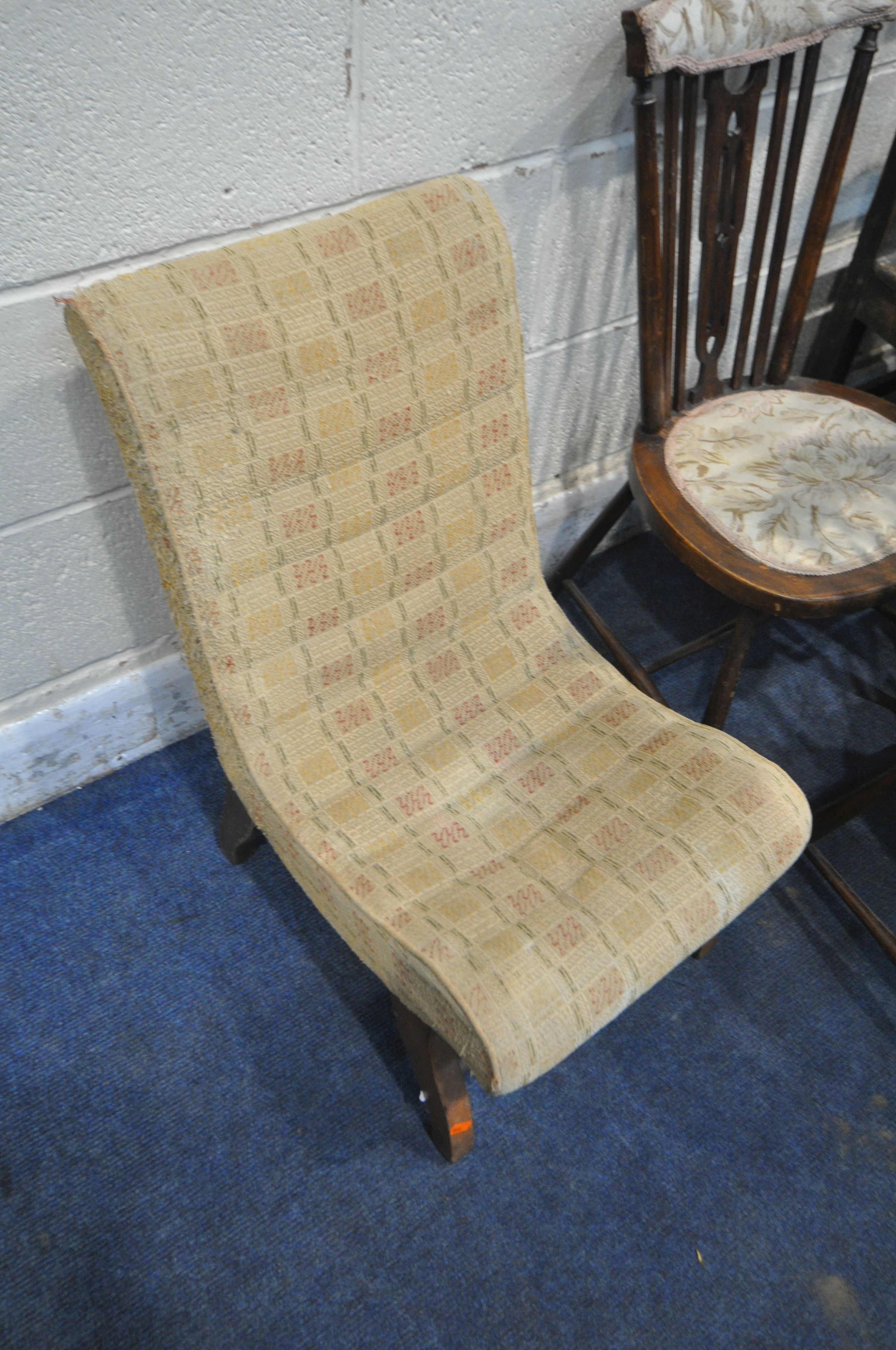 A VARIETY OF CHAIRS, to include a rest assured mini chair, a pair of Edwardian chairs, three oak - Image 2 of 5
