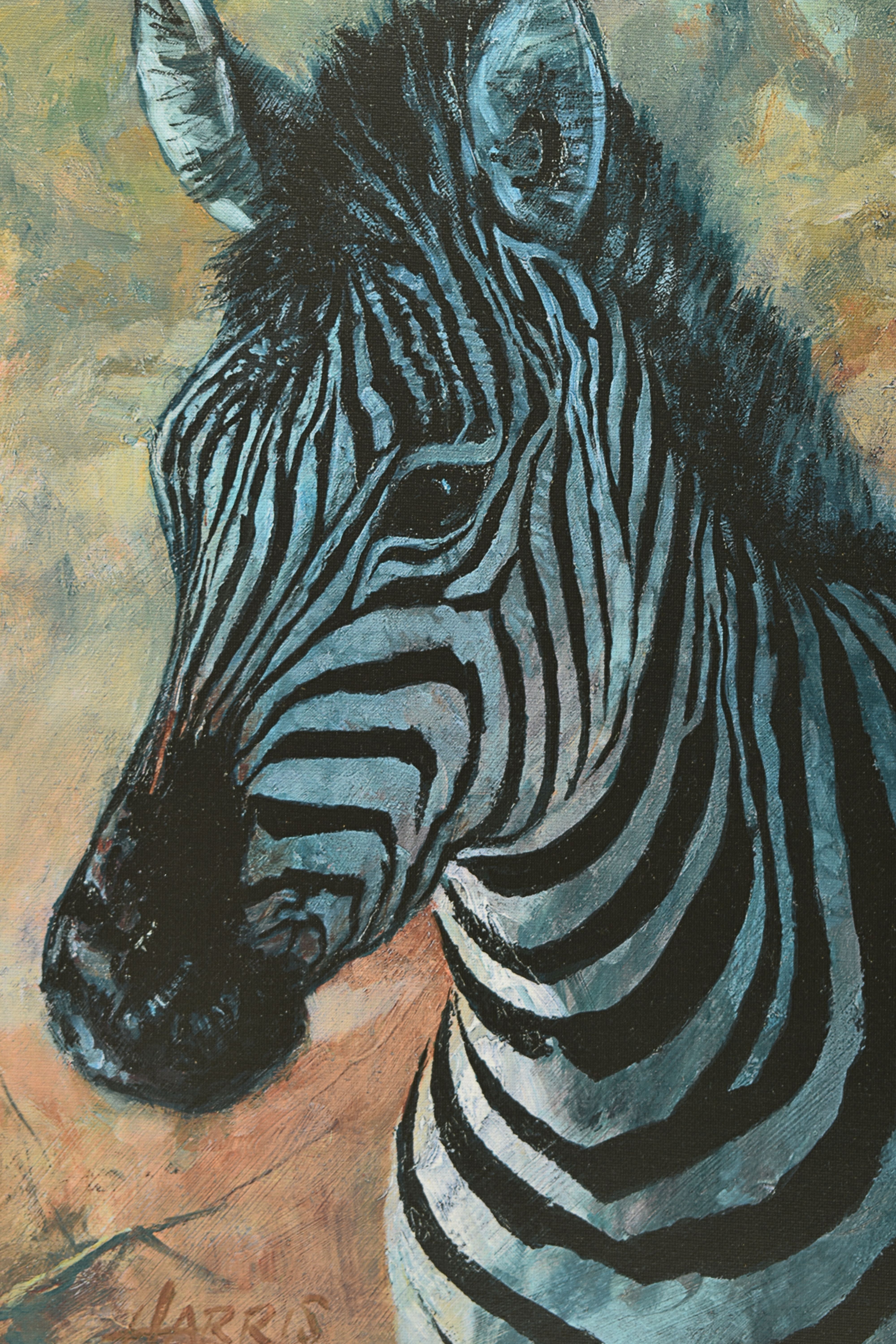 ROLF HARRIS (AUSTRALIA 1930-2023) 'YOUNG ZEBRA' a signed limited edition print on board, 40/195 with - Image 2 of 8