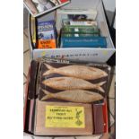 TWO BOXES AND LOOSE FISHING INTEREST, to include boxed Veniard Fish Hawk Brand 'Standard No 1