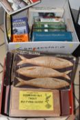 TWO BOXES AND LOOSE FISHING INTEREST, to include boxed Veniard Fish Hawk Brand 'Standard No 1