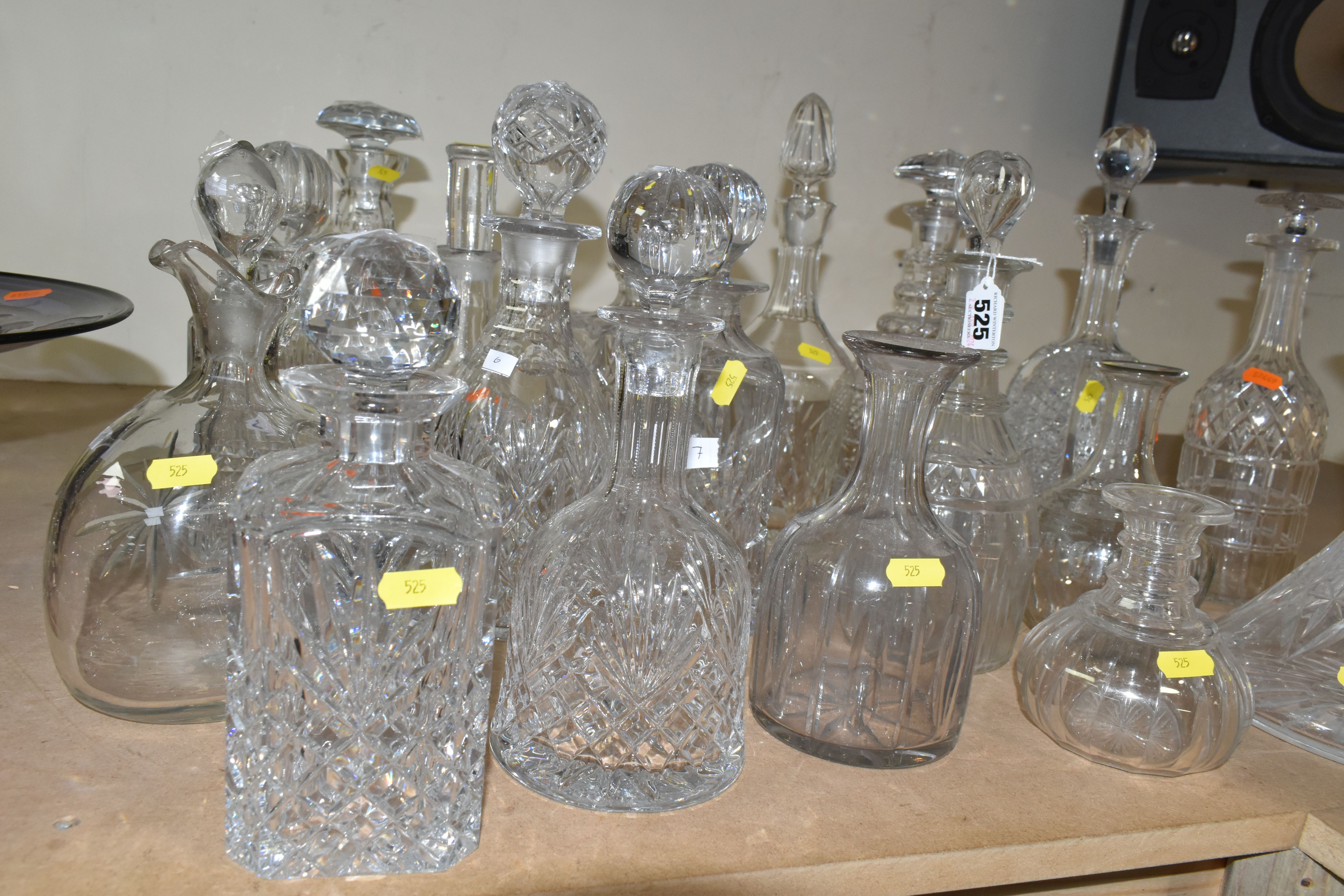 TWENTY-THREE LATE 19TH / MID 20TH CENTURY DECANTERS, to include a number of reproductions of earlier - Image 4 of 7