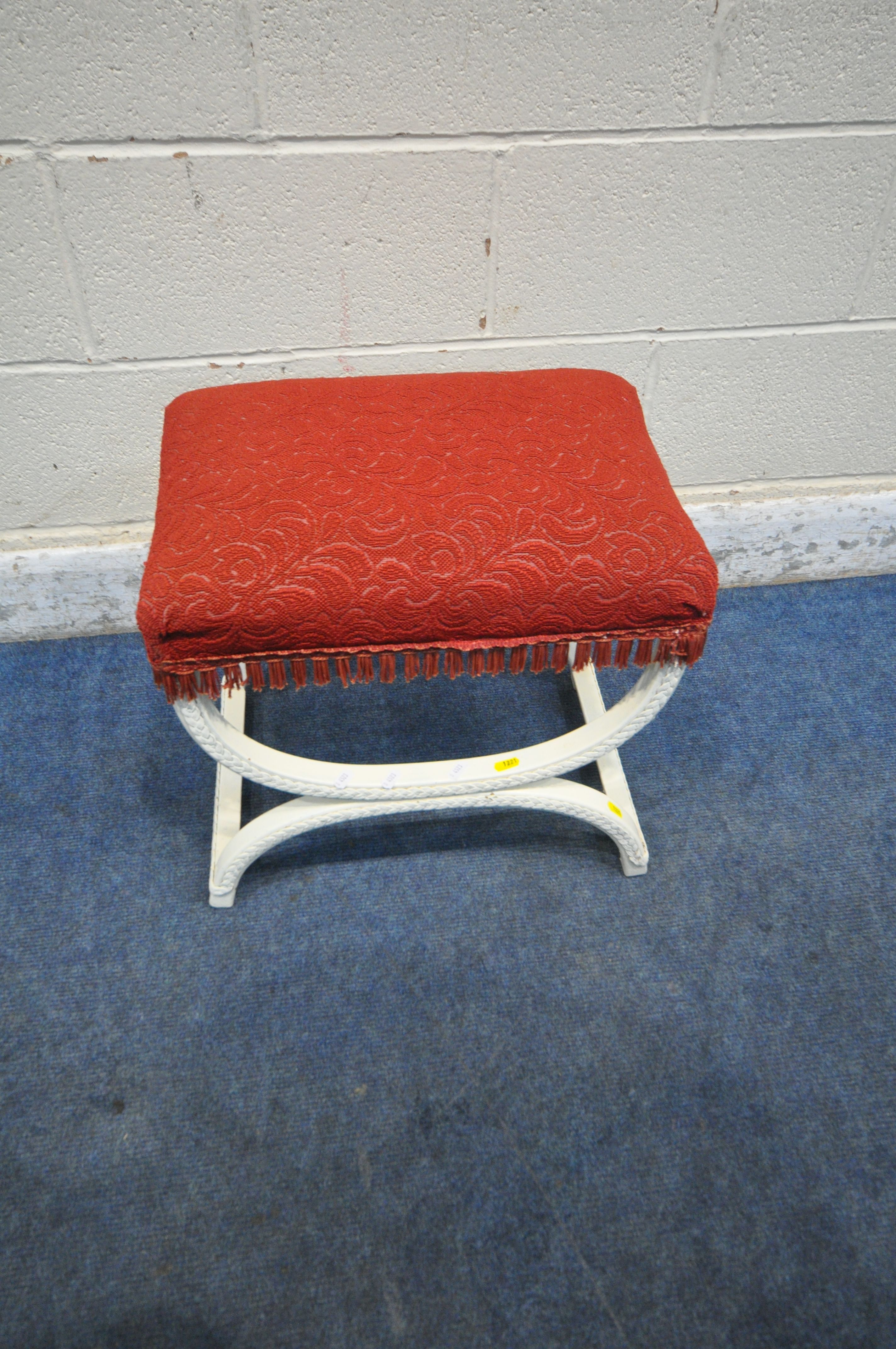 A 20TH CENTURY OAK LAMP TABLE, with shaped legs, united by an undershelf, a nest of two tables, a - Image 7 of 7