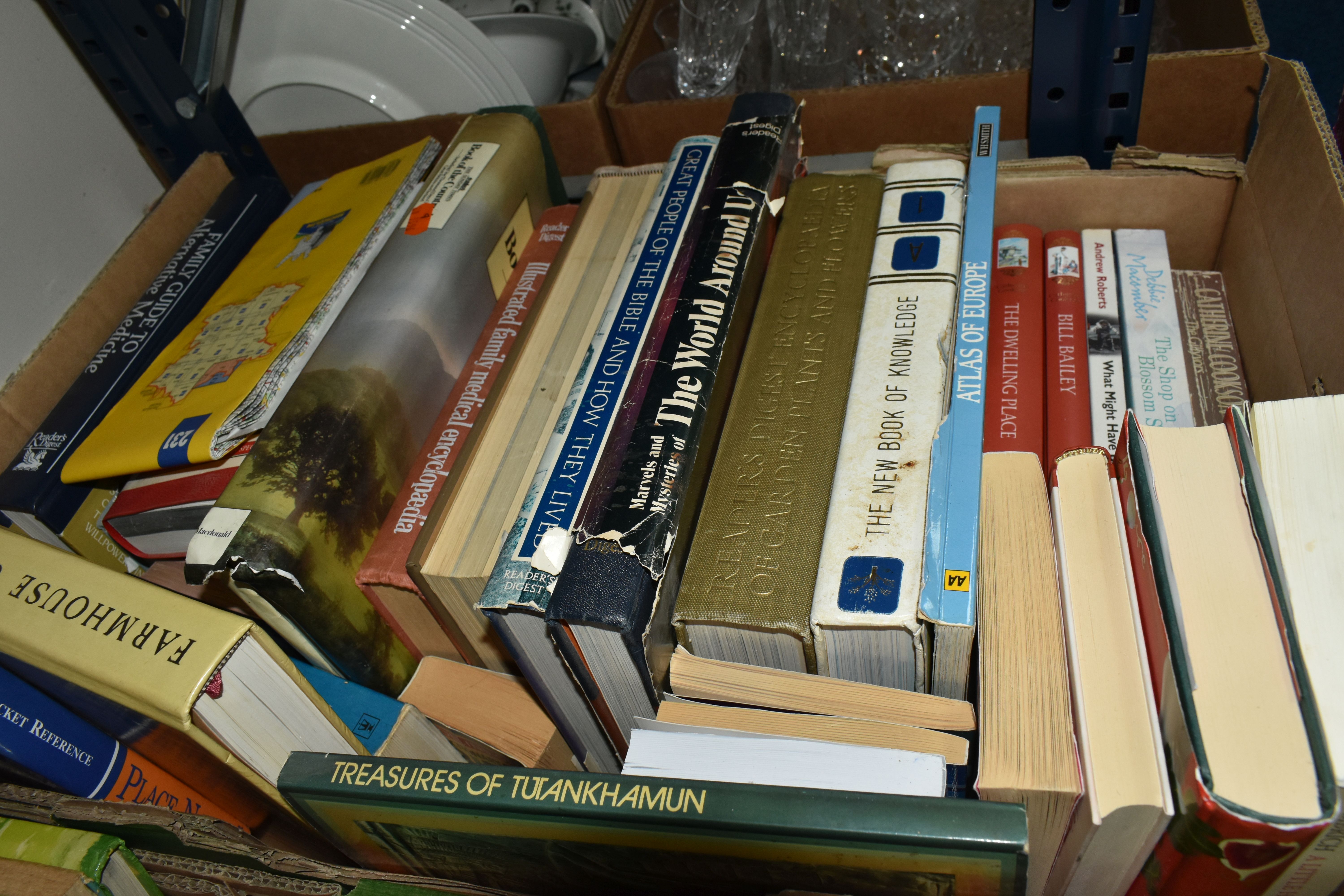 FOUR BOXES OF BOOKS, over eighty assorted books, to include a 1961 Book Club Edition 'Thunderball' - Image 6 of 6