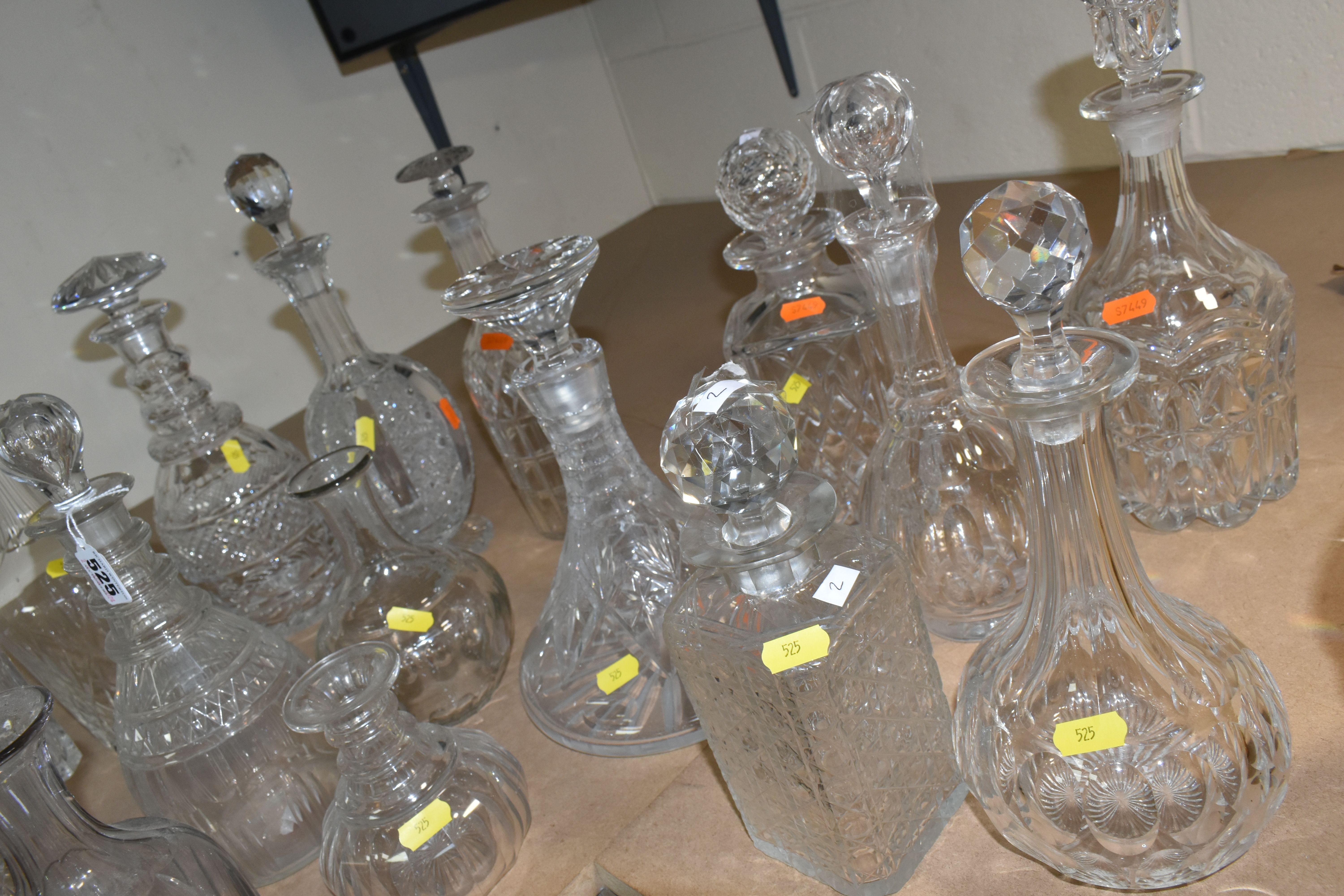 TWENTY-THREE LATE 19TH / MID 20TH CENTURY DECANTERS, to include a number of reproductions of earlier - Image 7 of 7