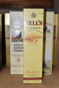 SIX BOTTLES OF WHISKY comprising four bottles of BELL'S Extra Special, 40% vol. 75cl, fill levels