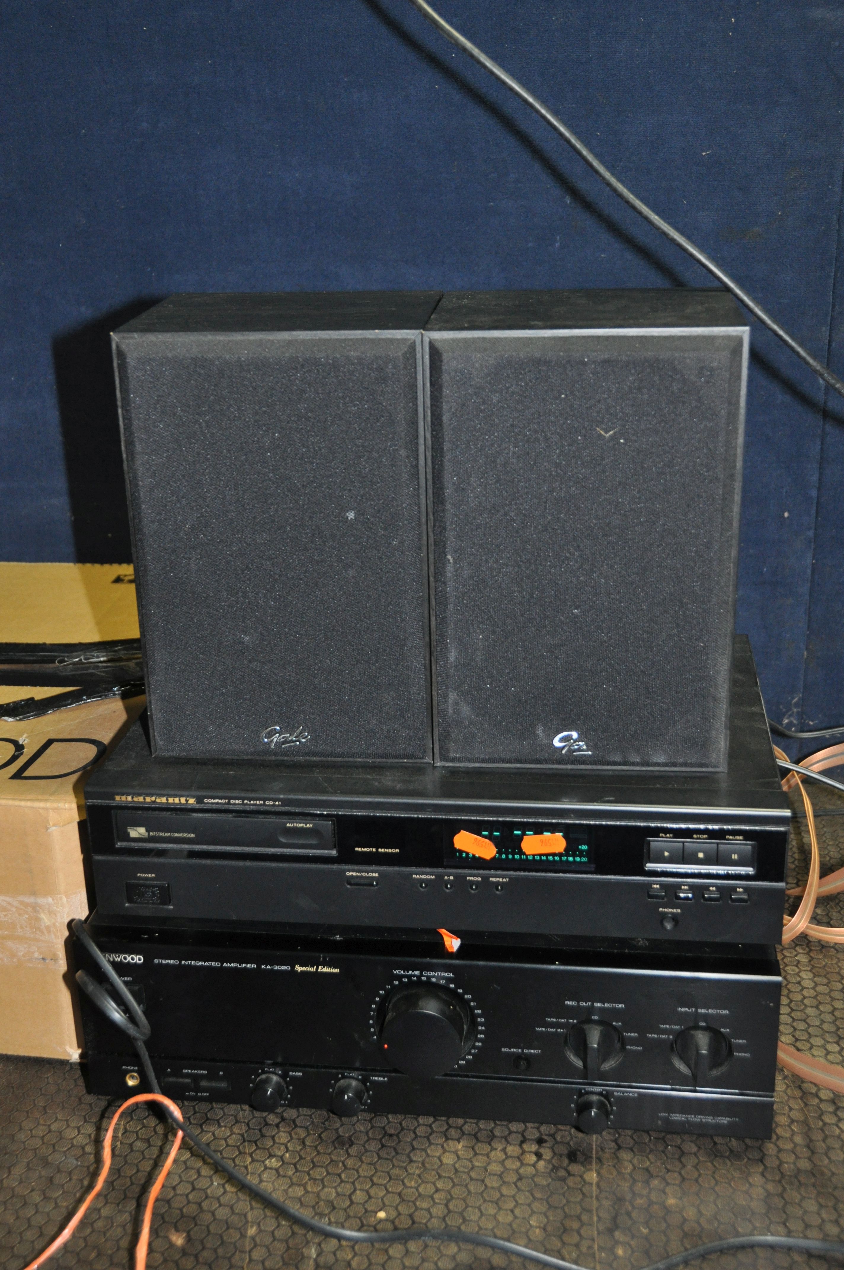 A KENWOOD, MARANTZ AND GALE COMPONENT HI FI comprising of a KA-3020SE amplifier with original box, a - Image 2 of 3