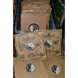 TWO BOXES OF EDISON DISC RECORDS, styles include orchestral, ragtime, music hall etc
