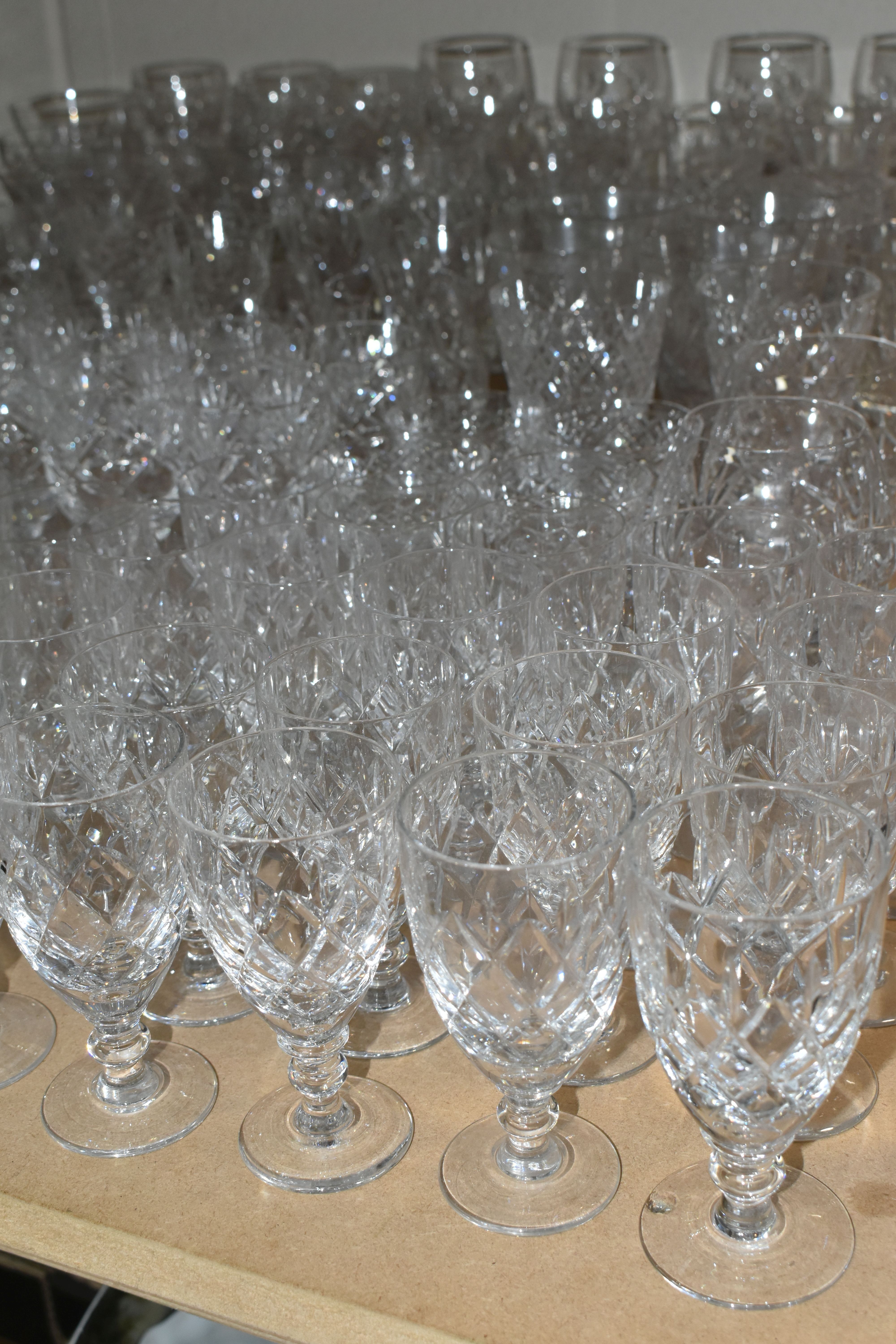 A SELECTION OF CUT GLASS DRINKING GLASSES, to include sets of Webb Corbett and Tutbury Crystal, - Image 8 of 10