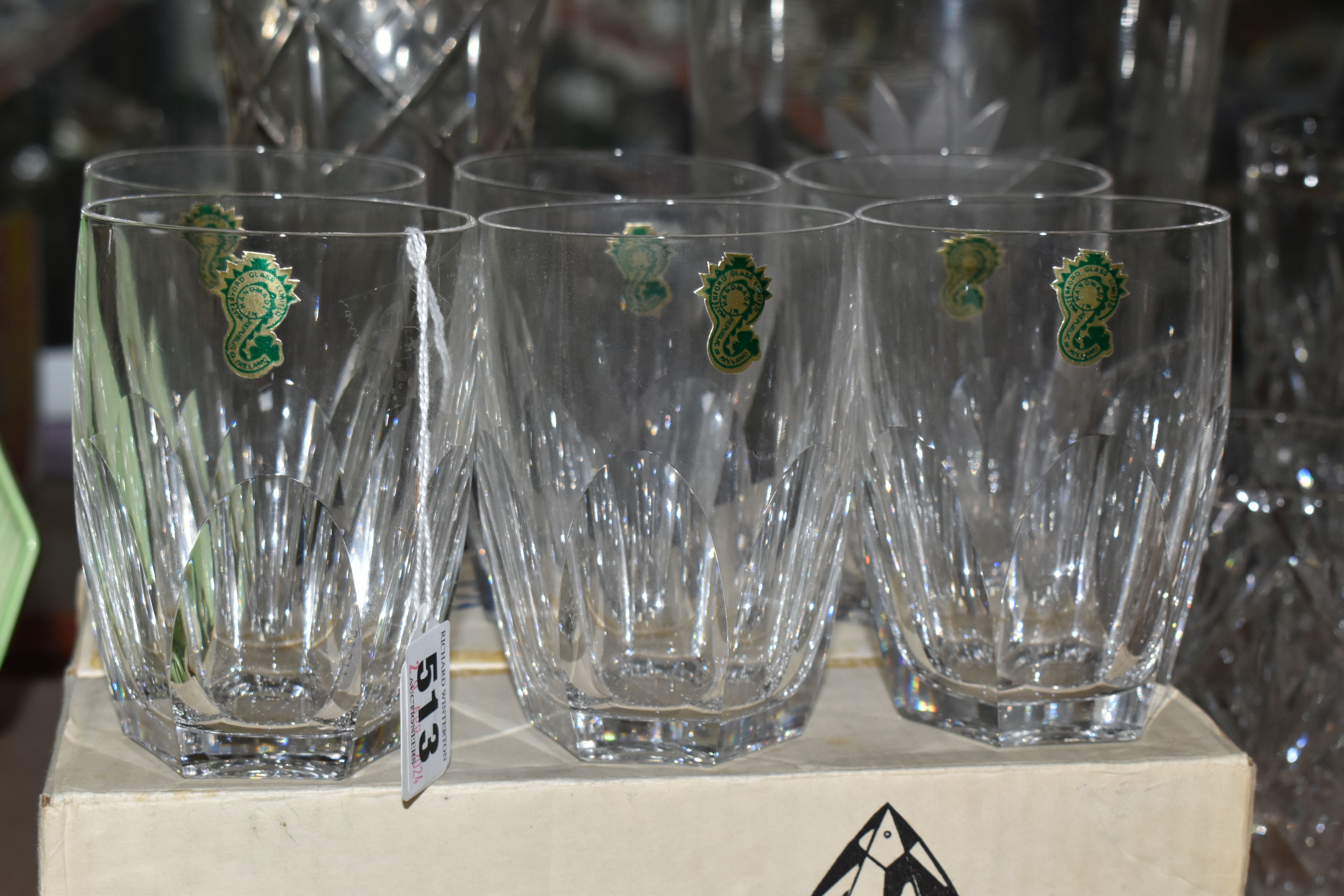 A GROUP OF CUT CRYSTAL AND OTHER GLASS WARE, to include a boxed set of six Waterford Crystal - Image 2 of 6