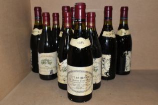 WINE, Twelve Bottles of French Red Wine comprising Six Bottles of LA GRANDE CHATELAINE 1985 - Cote
