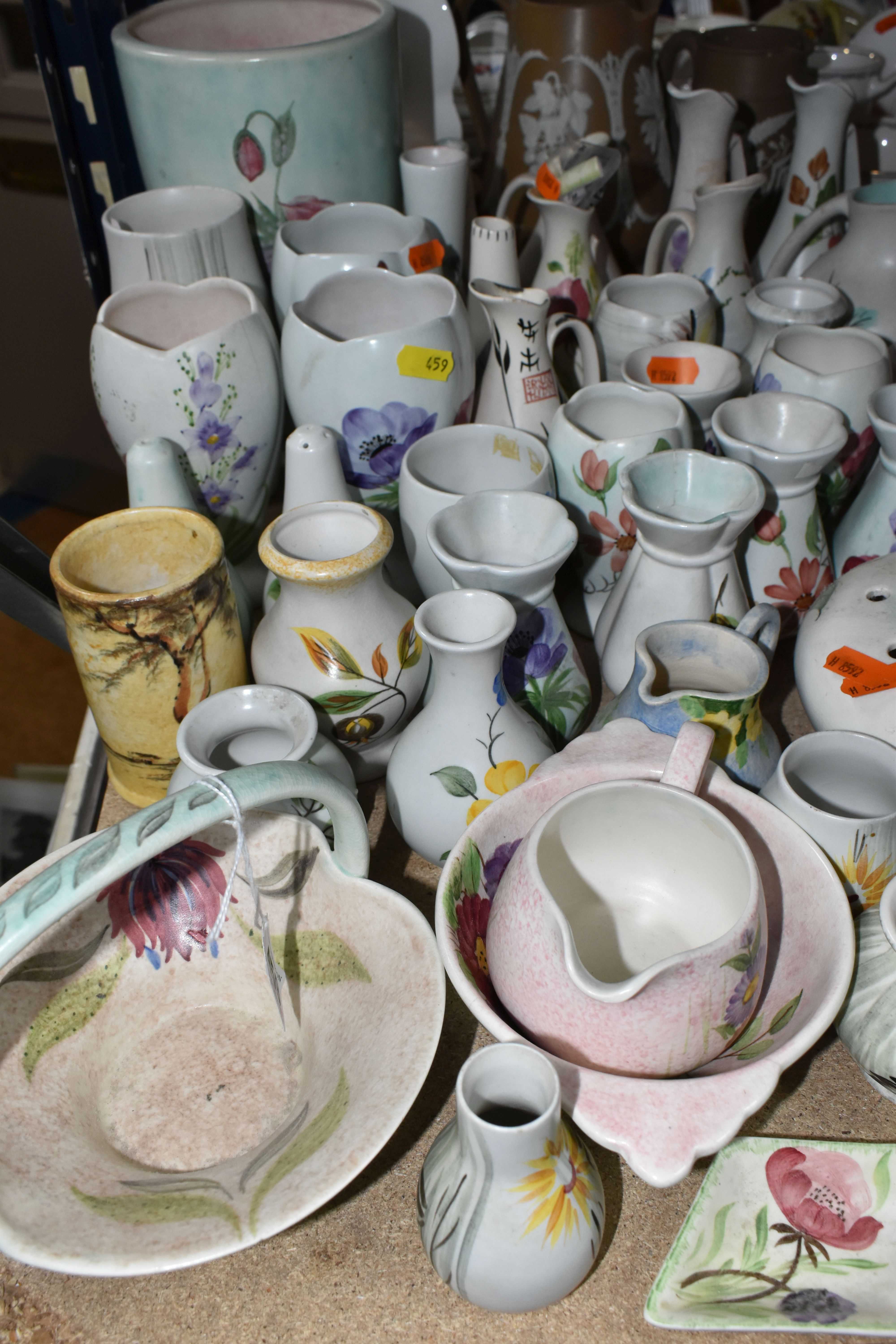 A LARGE QUANTITY OF RADFORD WARE, comprising butter dishes, salt and pepper shakers, bud vases, - Image 2 of 5
