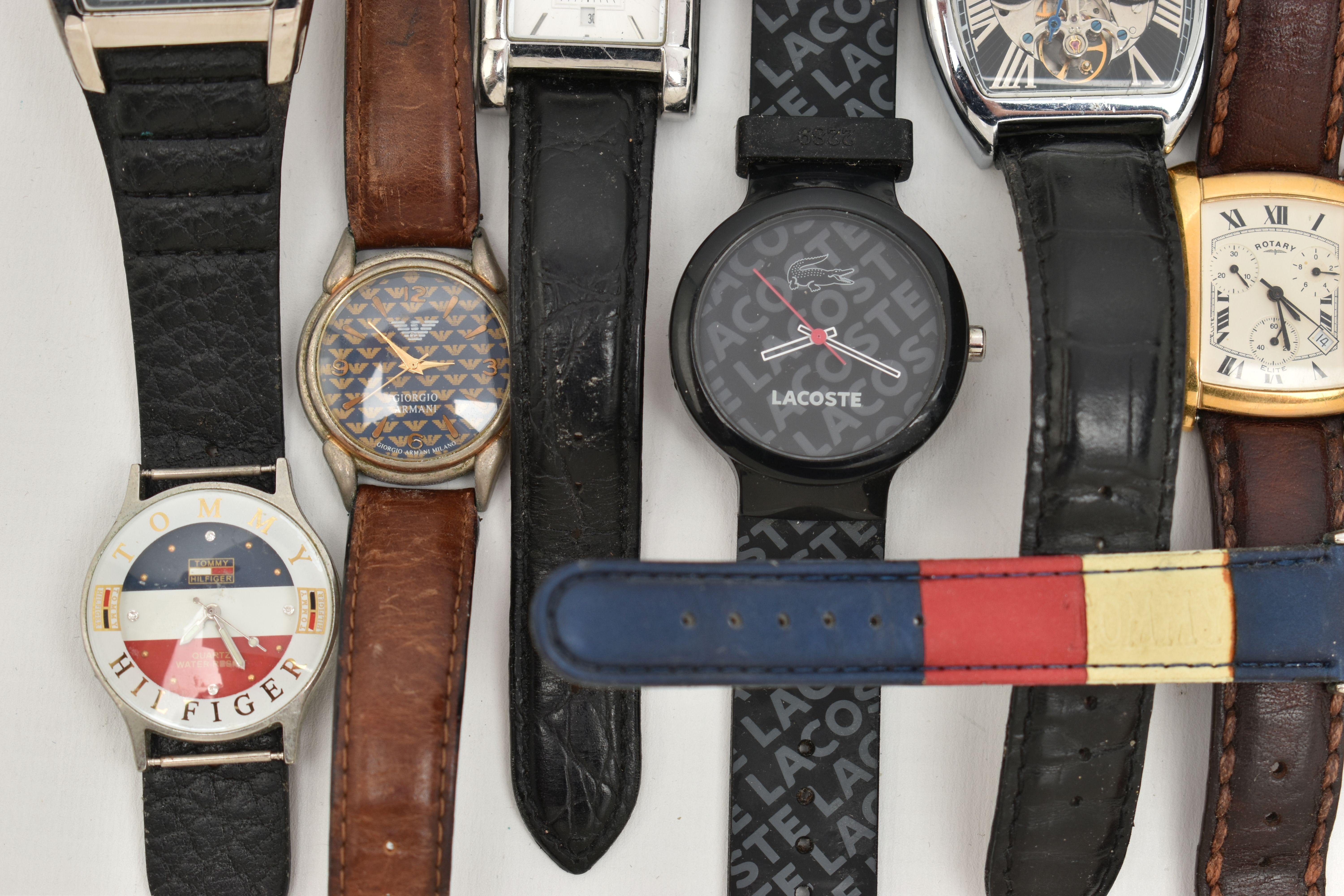 A BAG OF ASSORTED GENTS FASHION WRISTWATCHES, names to include 'Ben Sherman, Hugo Boss, Animal, - Image 3 of 7