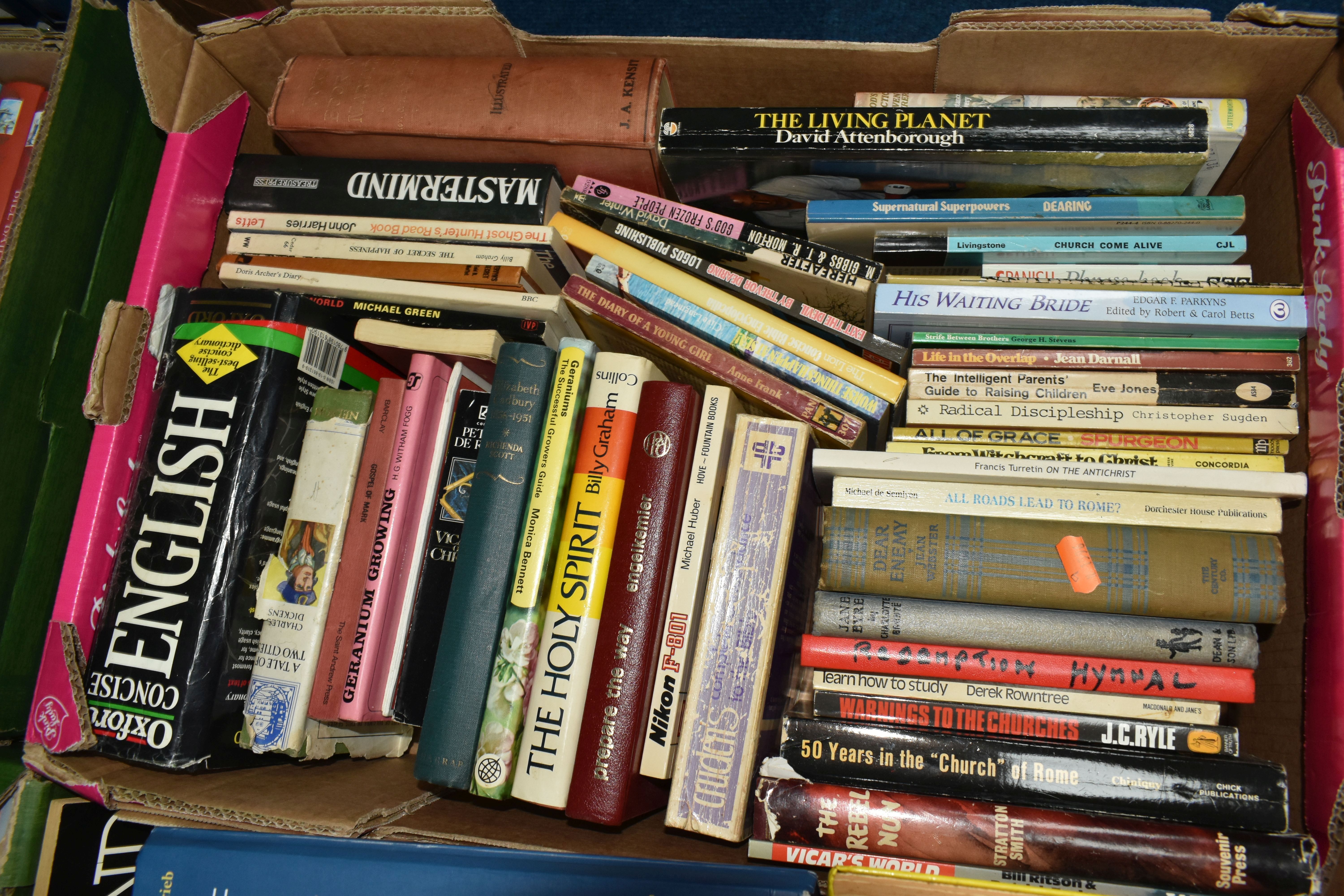 FOUR BOXES OF BOOKS, over eighty assorted books, to include a 1961 Book Club Edition 'Thunderball' - Image 2 of 6